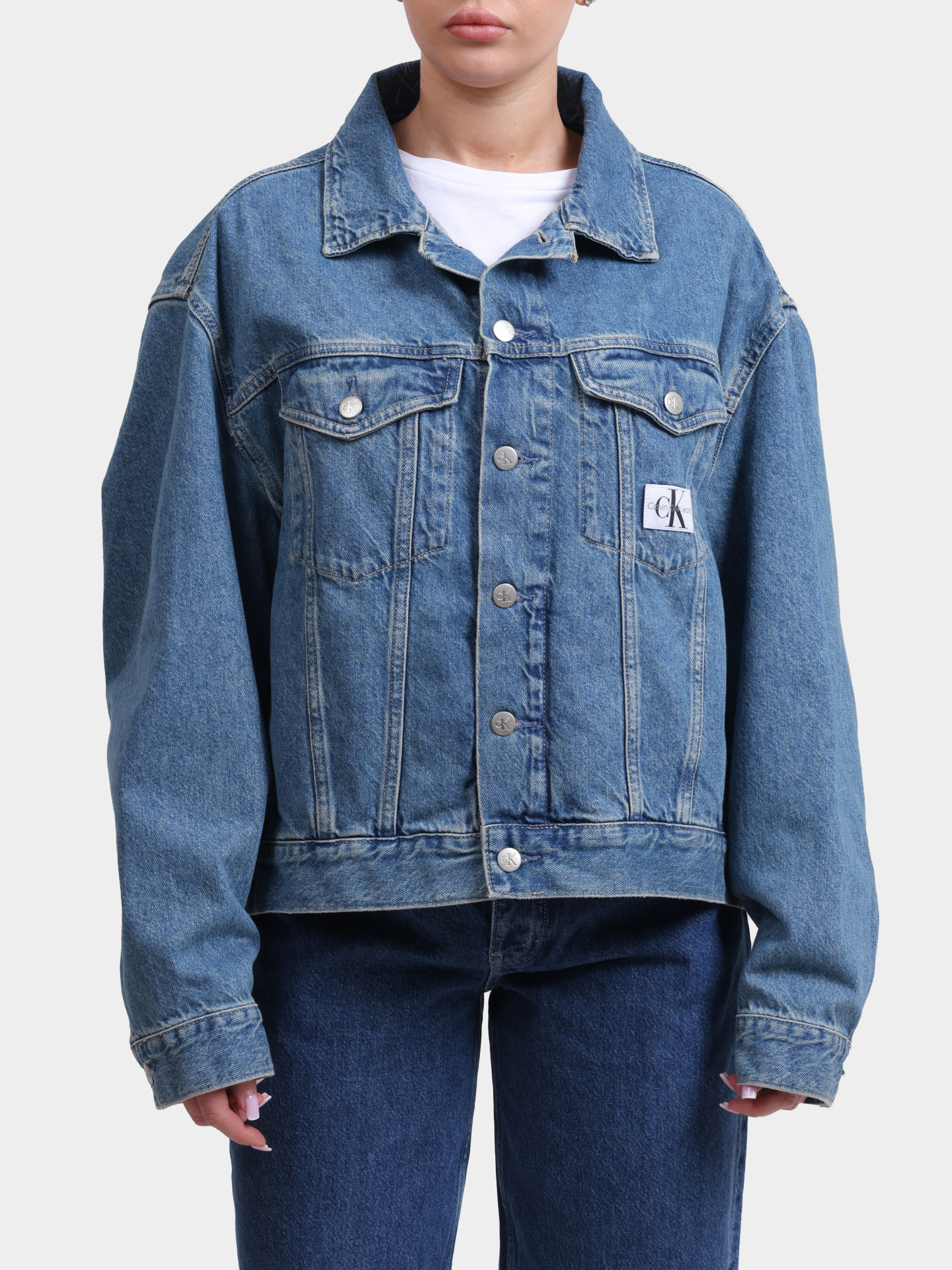 Куртка Calvin Klein Jeans J20J223672 1AA джинсовая женская — купить в интернет-магазине Verdistore