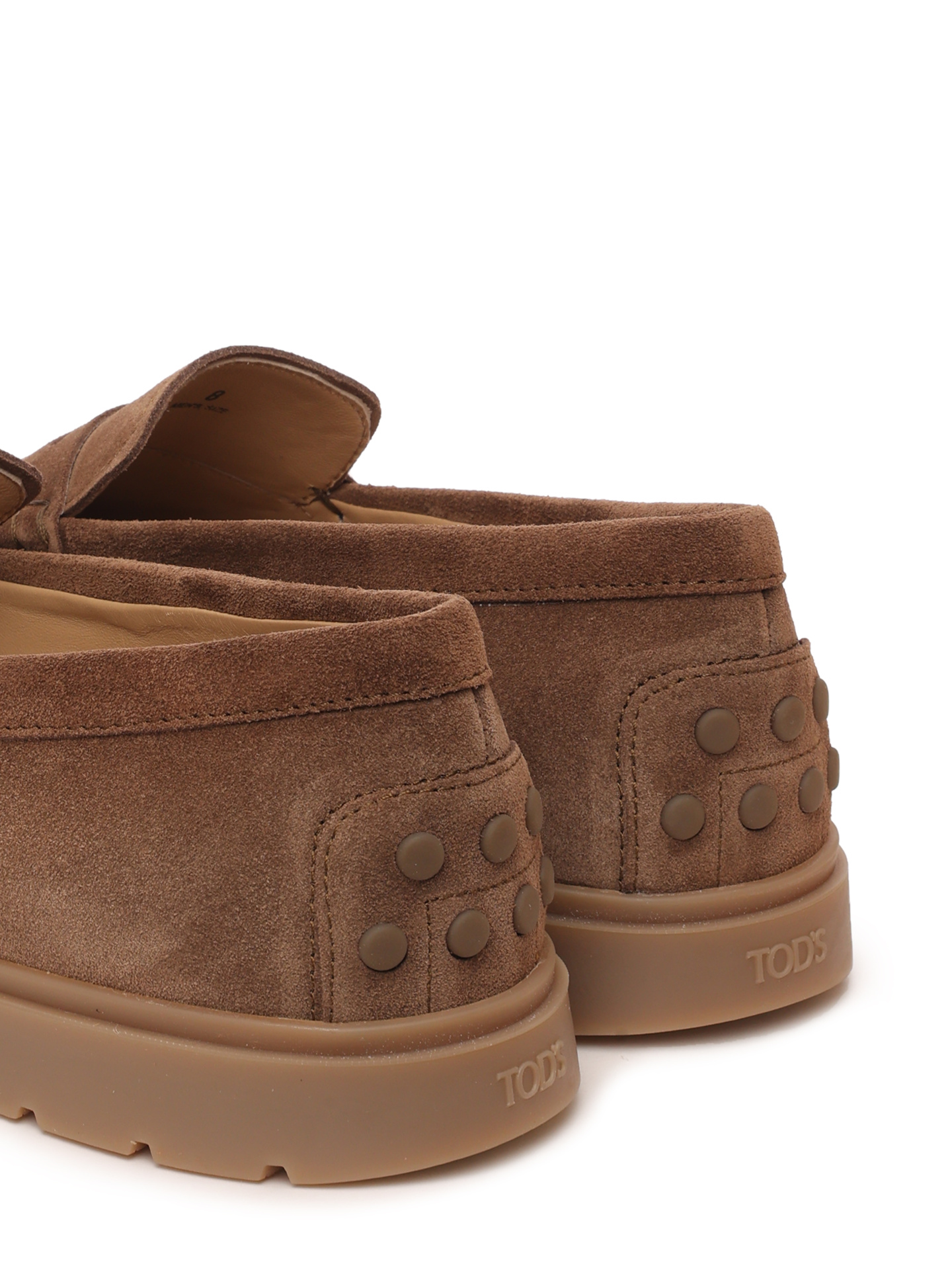 Лоферы коричневые замшевые на резиновой подошве  — купить в интернет-магазине Verdistore