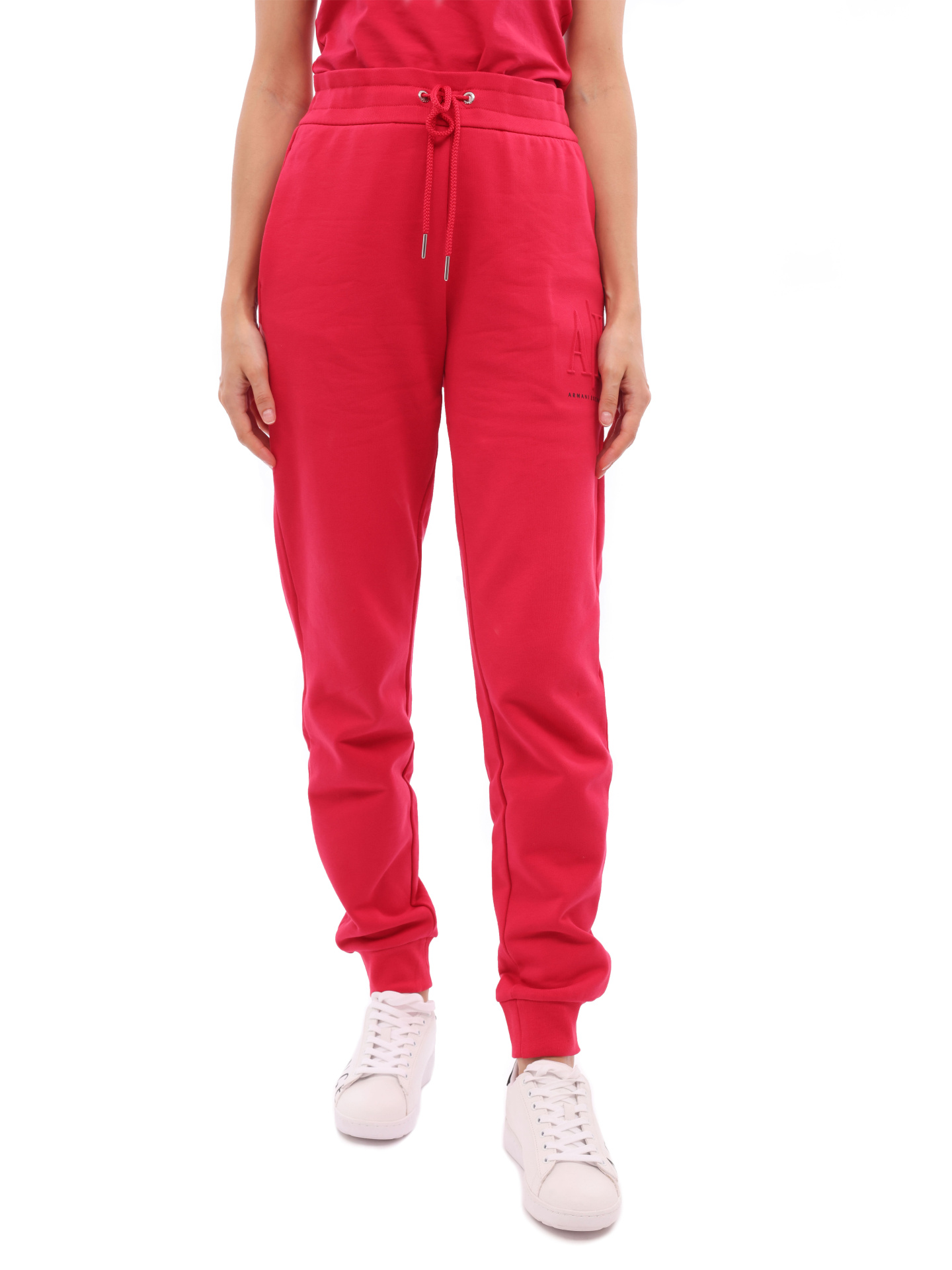 картинка Брюки спортивные Armani Exchange 8NYPFX YJ68Z 1492 красные женские с манжетами от магазина Verdistore
