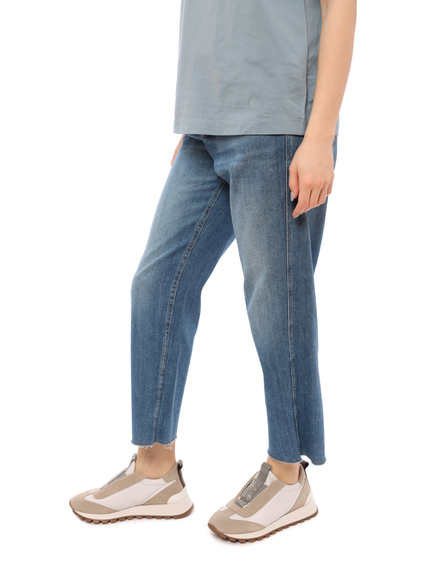 Джинсы Brunello Cucinelli M0H72P5287 широкие женские — купить в интернет-магазине Verdistore