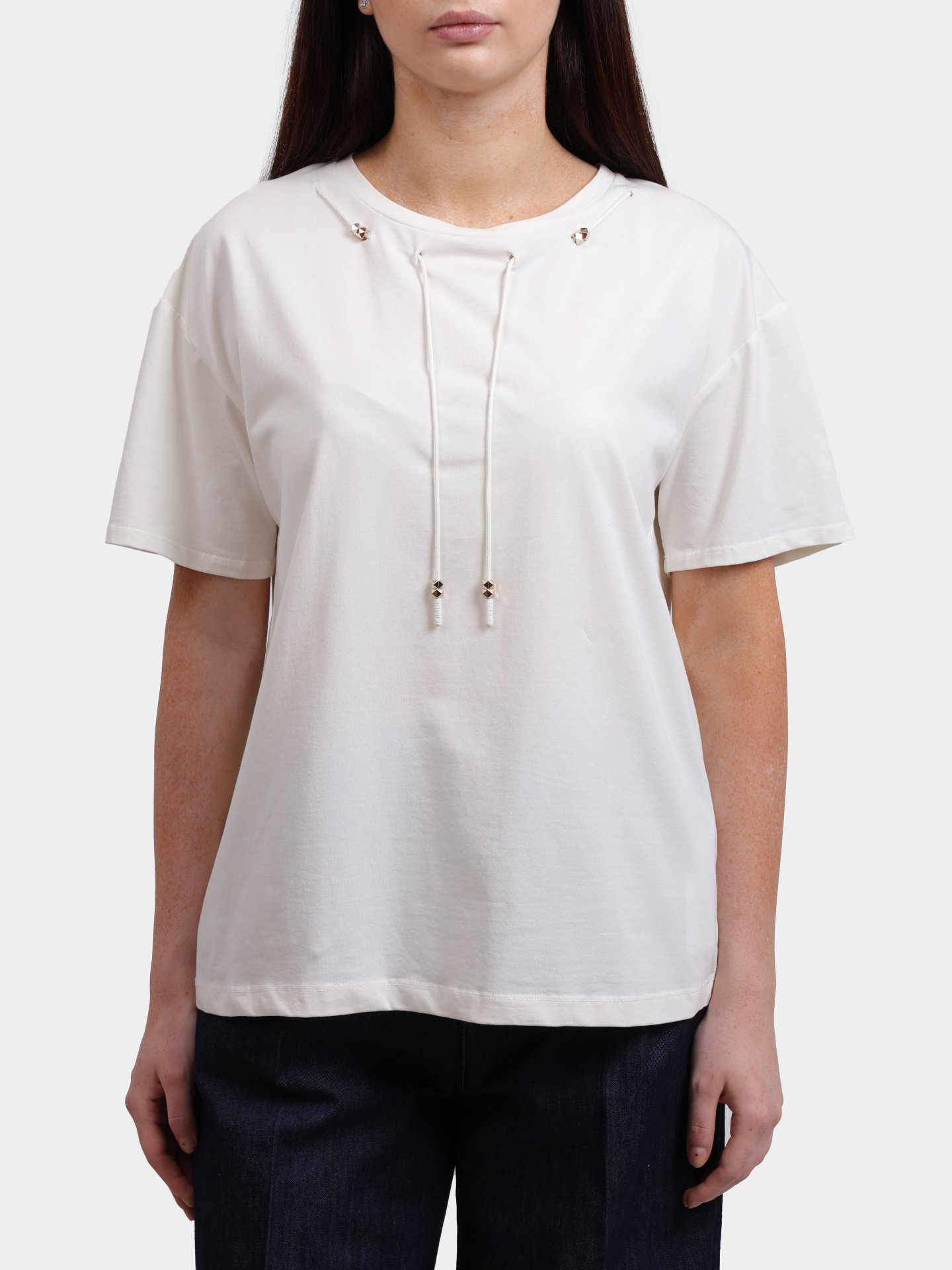 Футболка Liu-Jo TF5188 JS003 10103 хлопковая женская — купить в интернет-магазине Verdistore