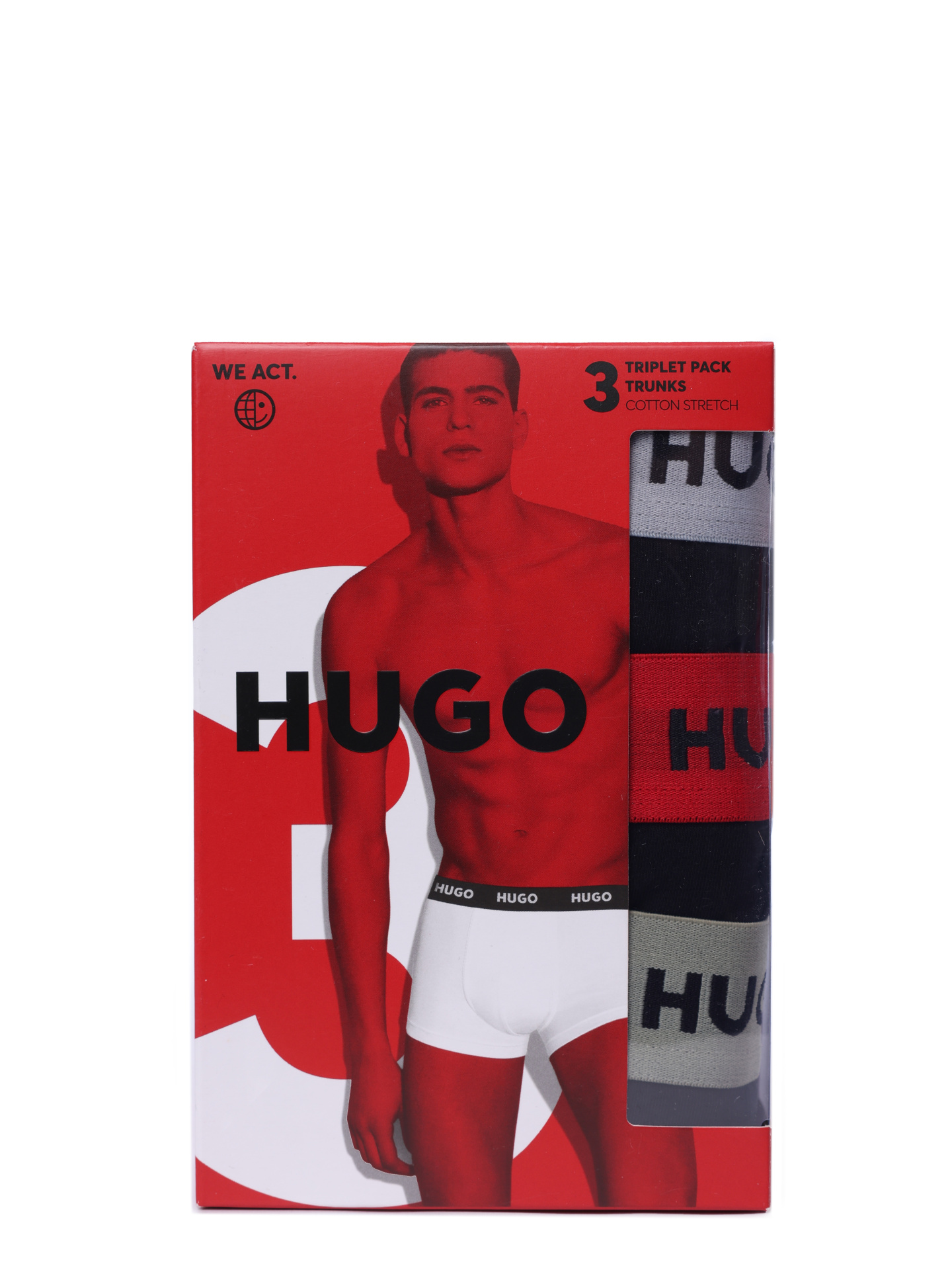 Трусы комплект Hugo 50532611 977 хлопковые мужские — купить в интернет-магазине Verdistore