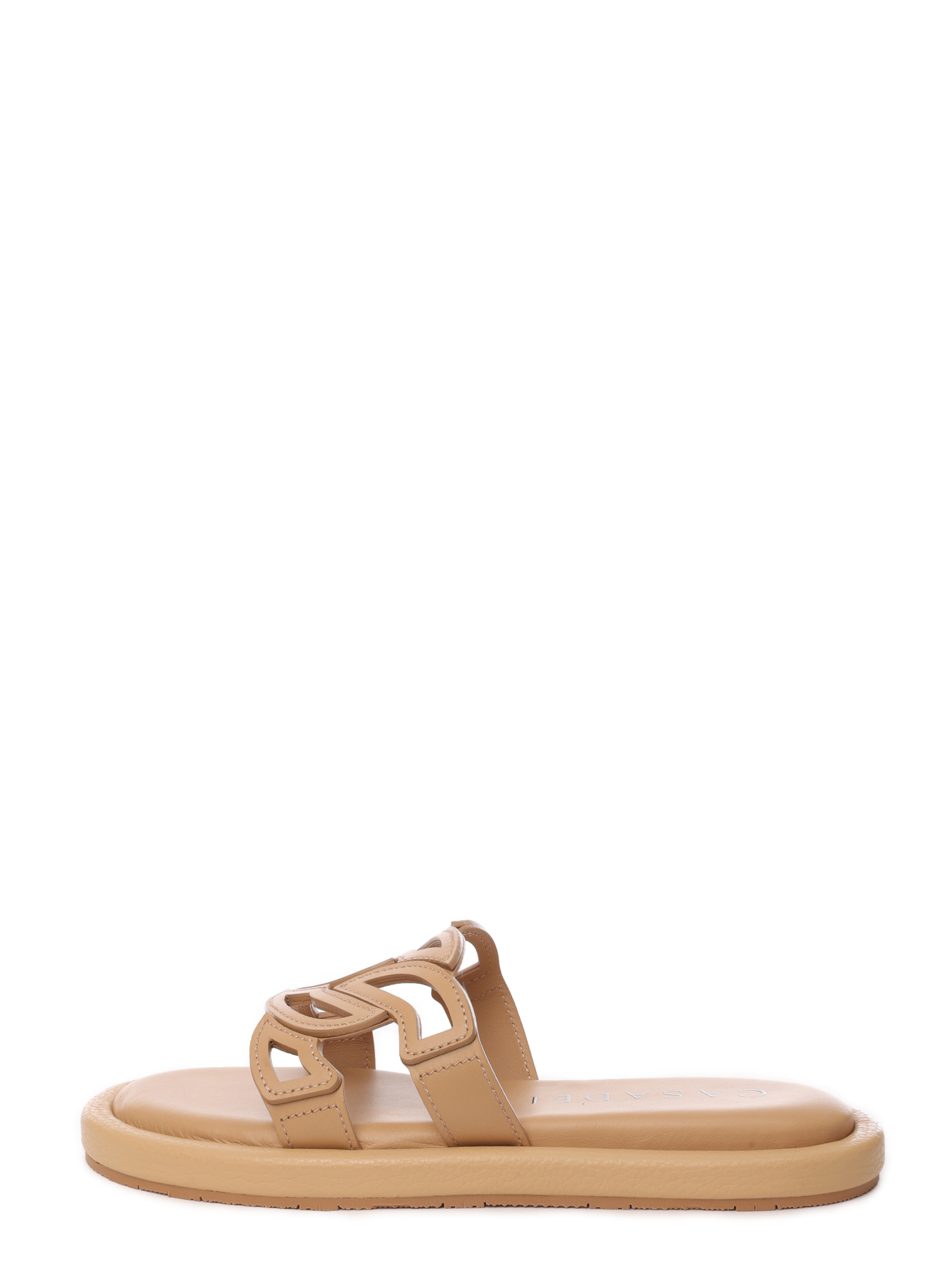 Шлепанцы Casadei 1M378X0101C24333113 бежевые женские — купить в интернет-магазине Verdistore