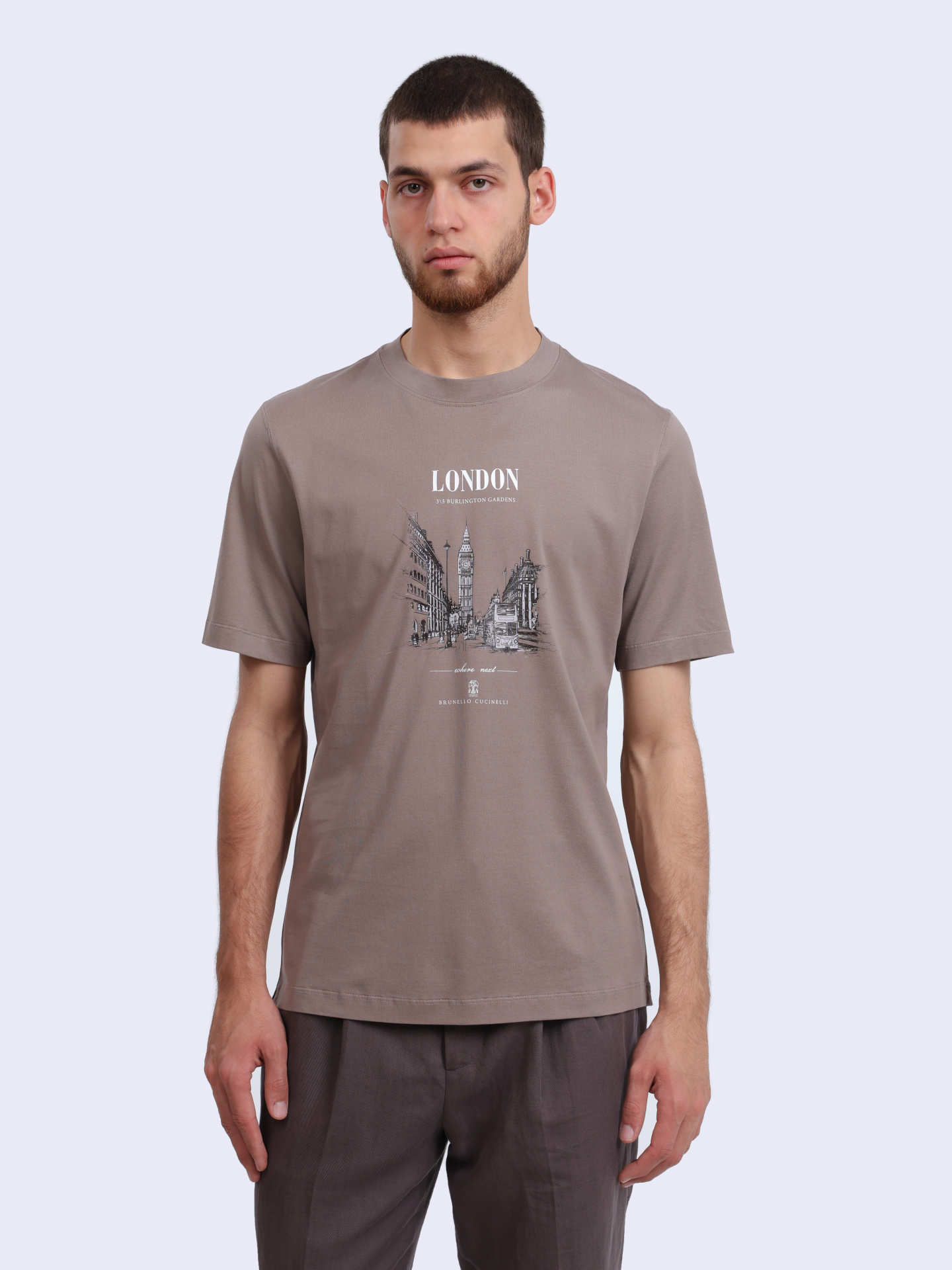 Футболка Brunello Cucinelli M0B138456 C2421 хлопковая мужская — купить в интернет-магазине Verdistore