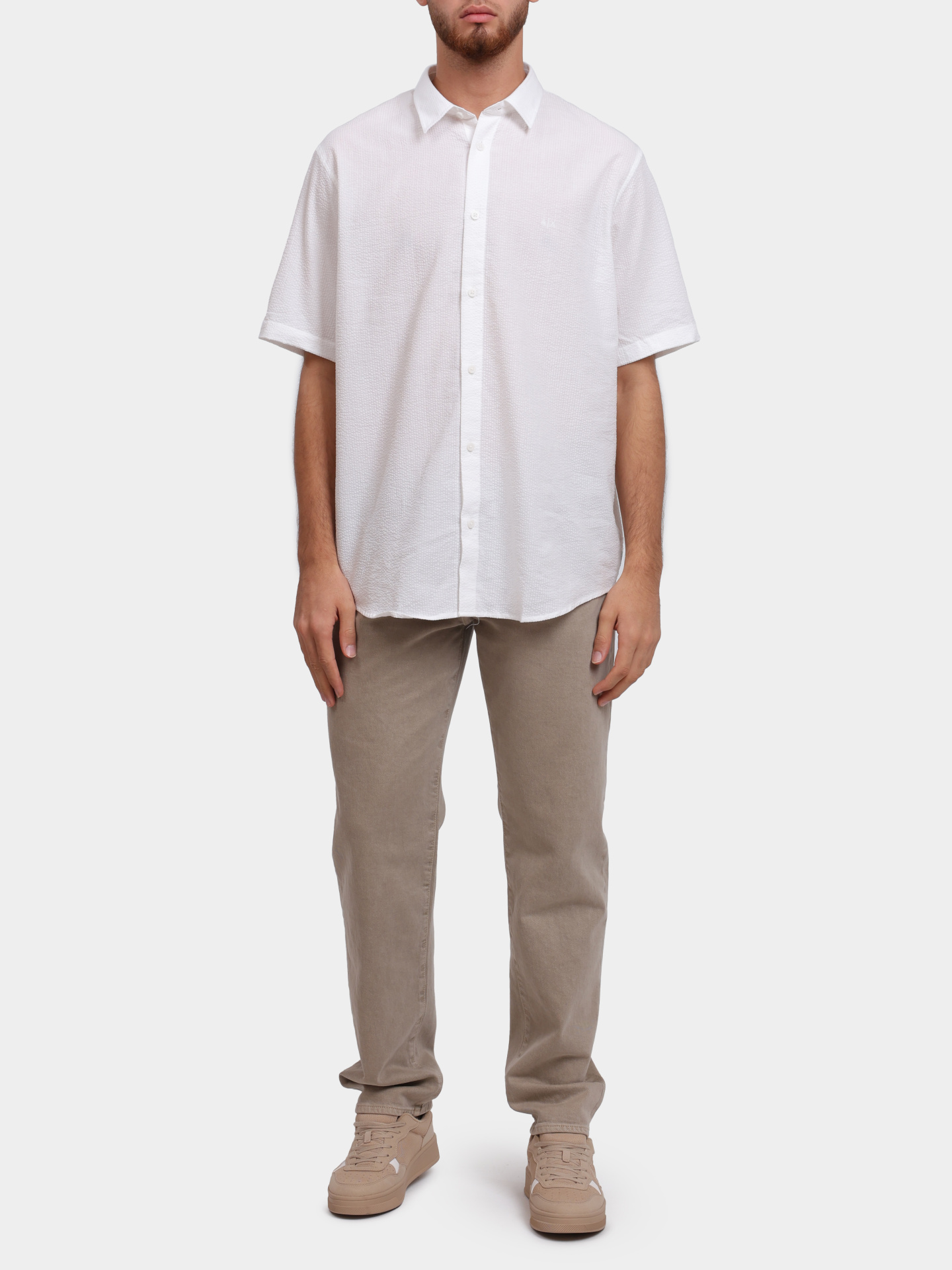 Рубашка Armani Exchange XM001237 AF13141 U0009 хлопковая мужская — купить в интернет-магазине Verdistore