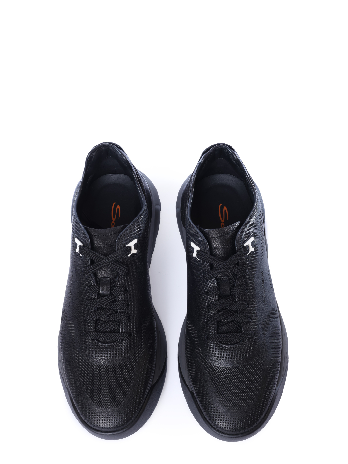 Кроссовки MBHG22012ANETATFN20 черные из зернистой кожи — купить в интернет-магазине Verdistore