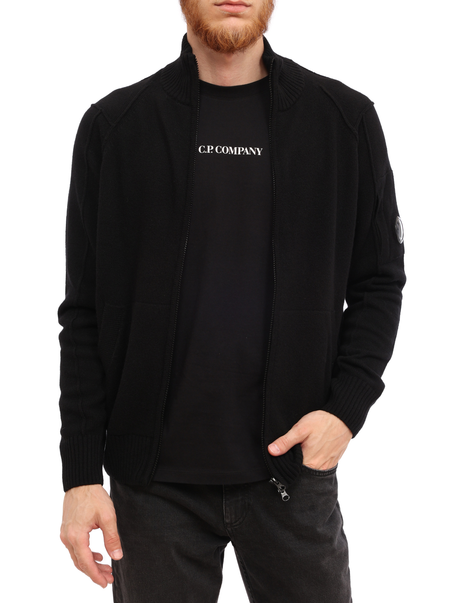 Кардиган C.P. Company 15CMKN402A005504A шерстяной мужской — купить в интернет-магазине Verdistore
