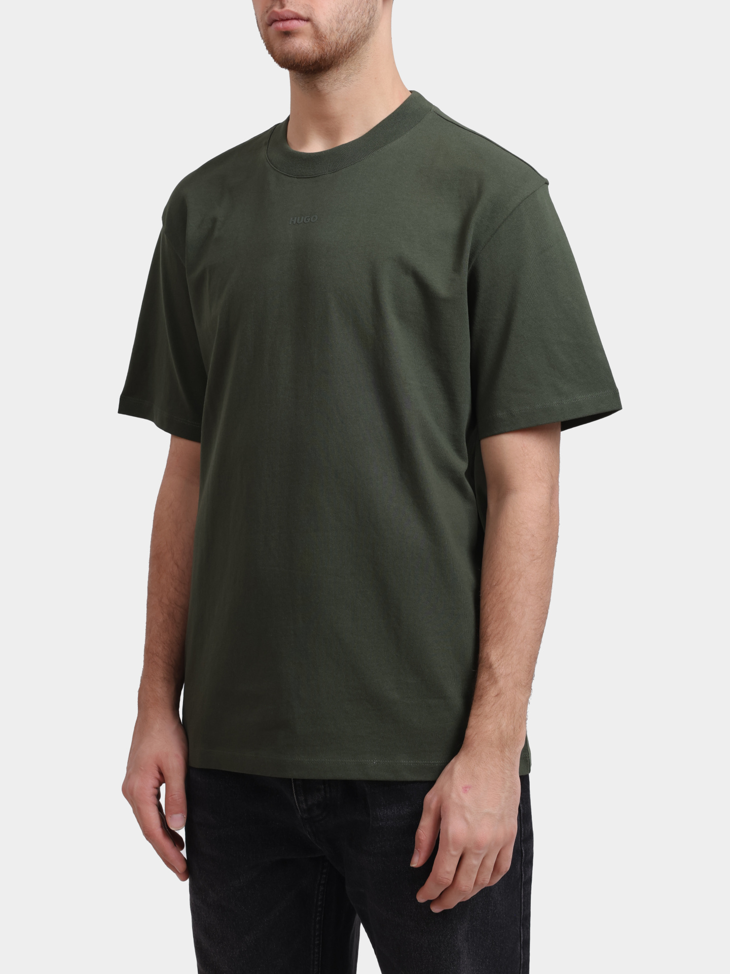 Футболка Hugo Dapolino 10248326 зеленая мужская — купить в интернет-магазине Verdistore