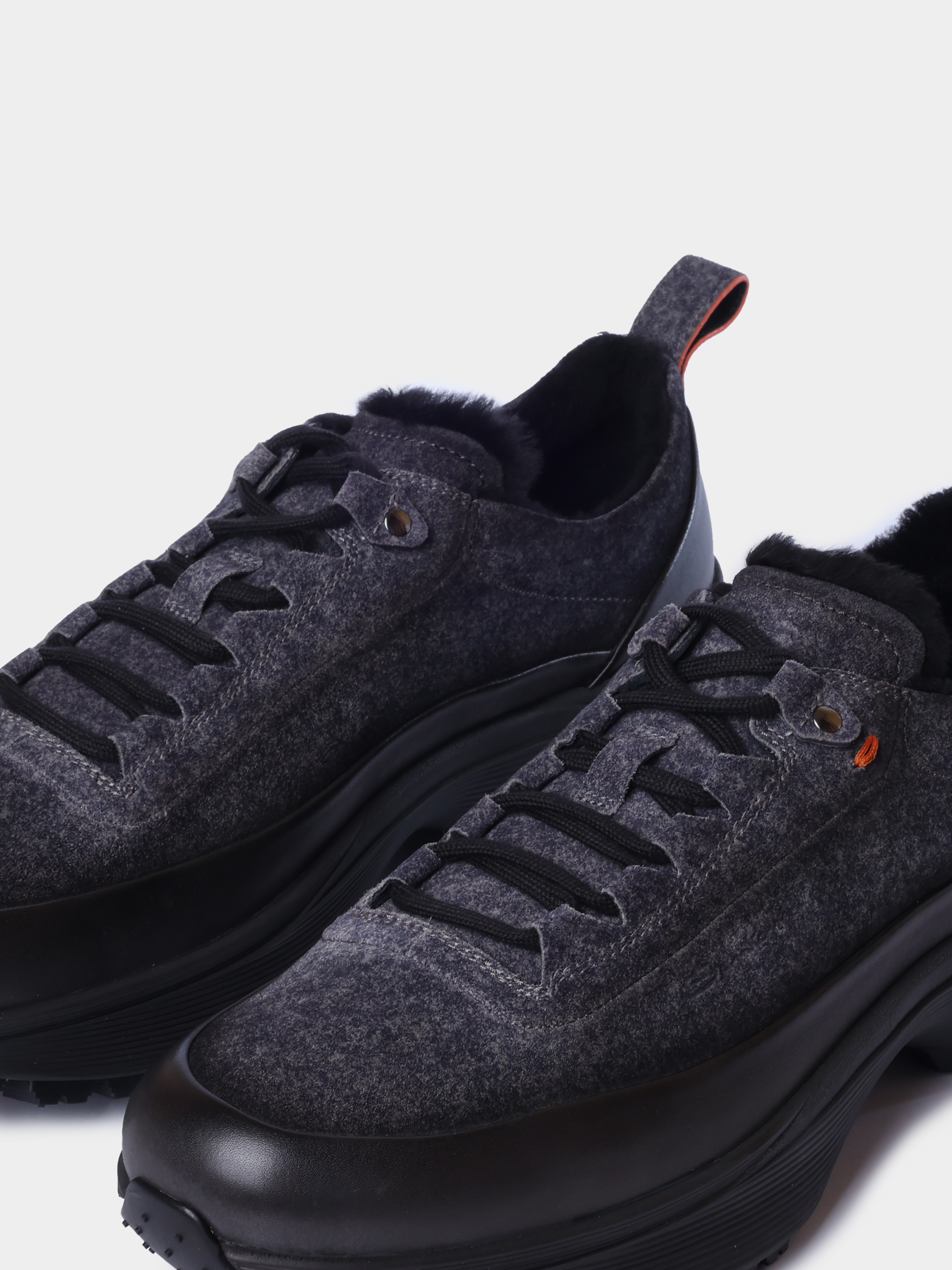 Кроссовки Santoni MBBG22256NECPUBHG62 комбинированные мужские на меху — купить в интернет-магазине Verdistore