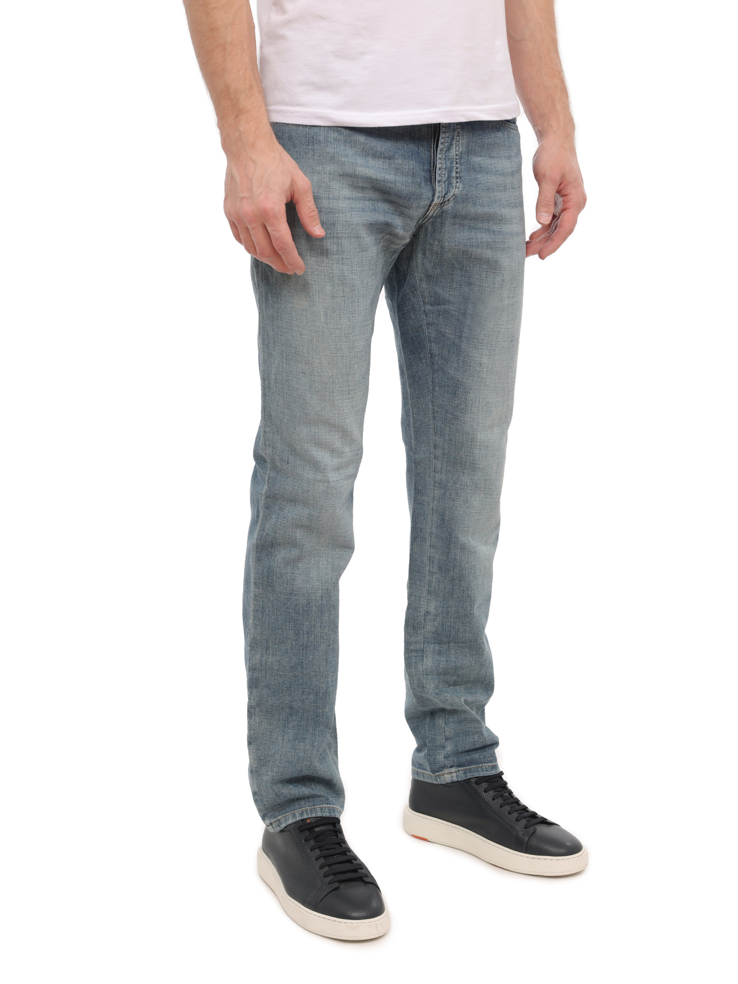 Джинсы Brunello Cucinelli ME645K1180 синие мужские — купить в интернет-магазине Verdistore