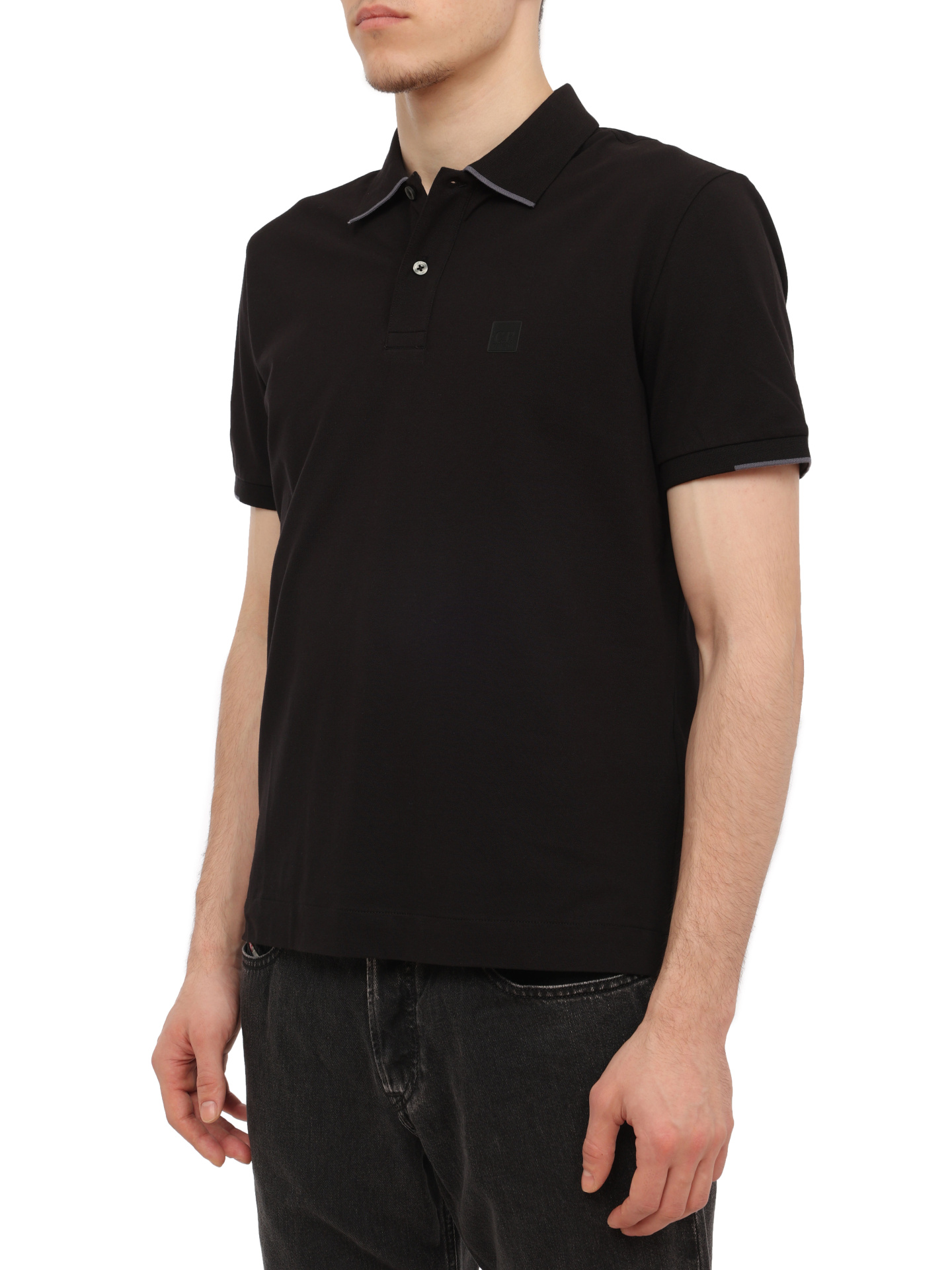 Поло C.P. Company 16CLPL118A-005263W 999 черное мужское — купить в интернет-магазине Verdistore
