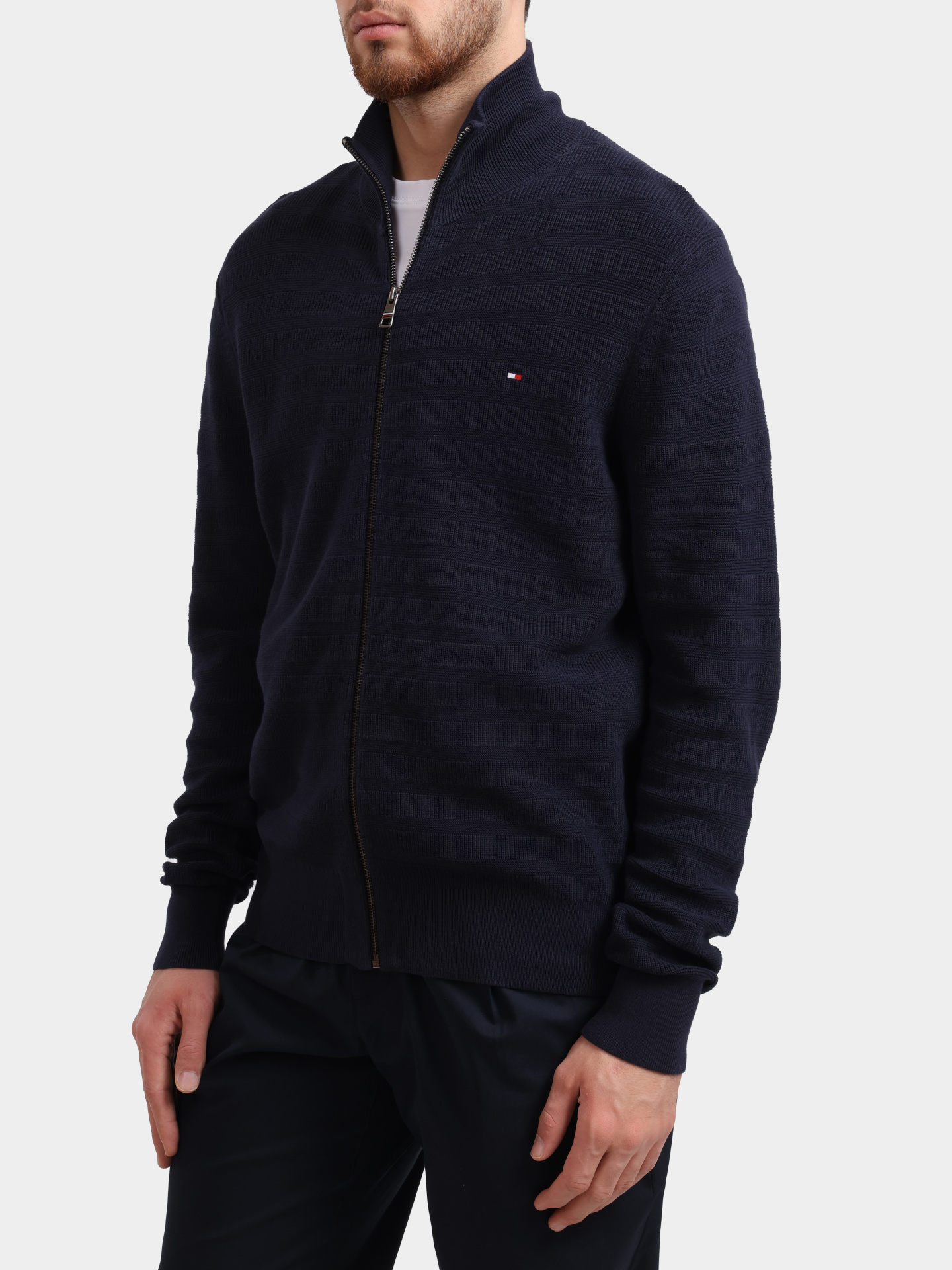 Мастерка Tommy Hilfiger MW0MW40693 мужская на молнии — купить в интернет-магазине Verdistore