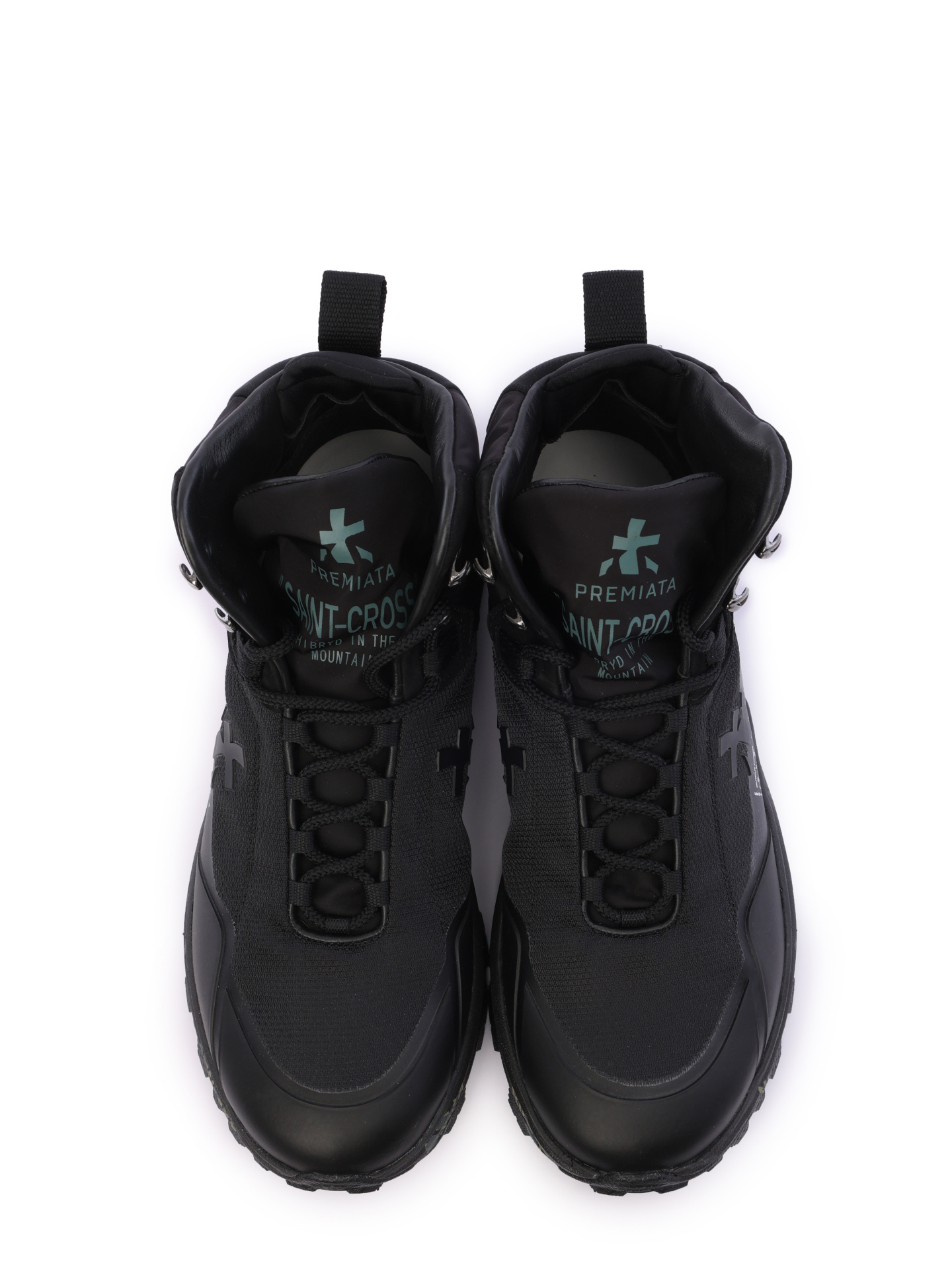 Кроссовки высокие черные с принтом на подошве  — купить в интернет-магазине Verdistore