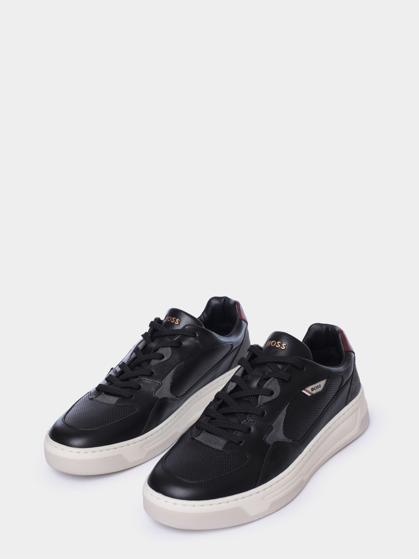 Кеды Boss 50522917 006 кожаные мужские — купить в интернет-магазине Verdistore