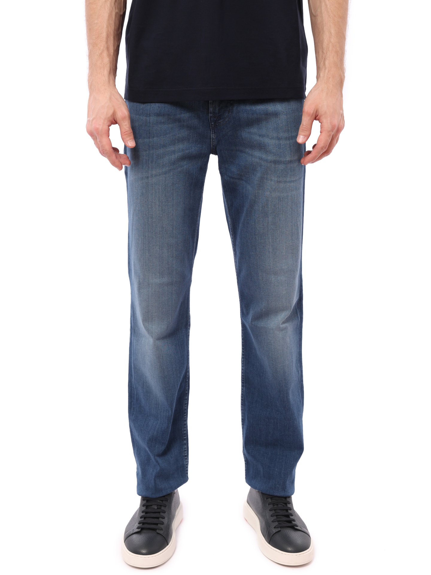 Джинсы 7 For All Mankind JSMNA230BD синие мужские свободного кроя — купить в интернет-магазине Verdistore