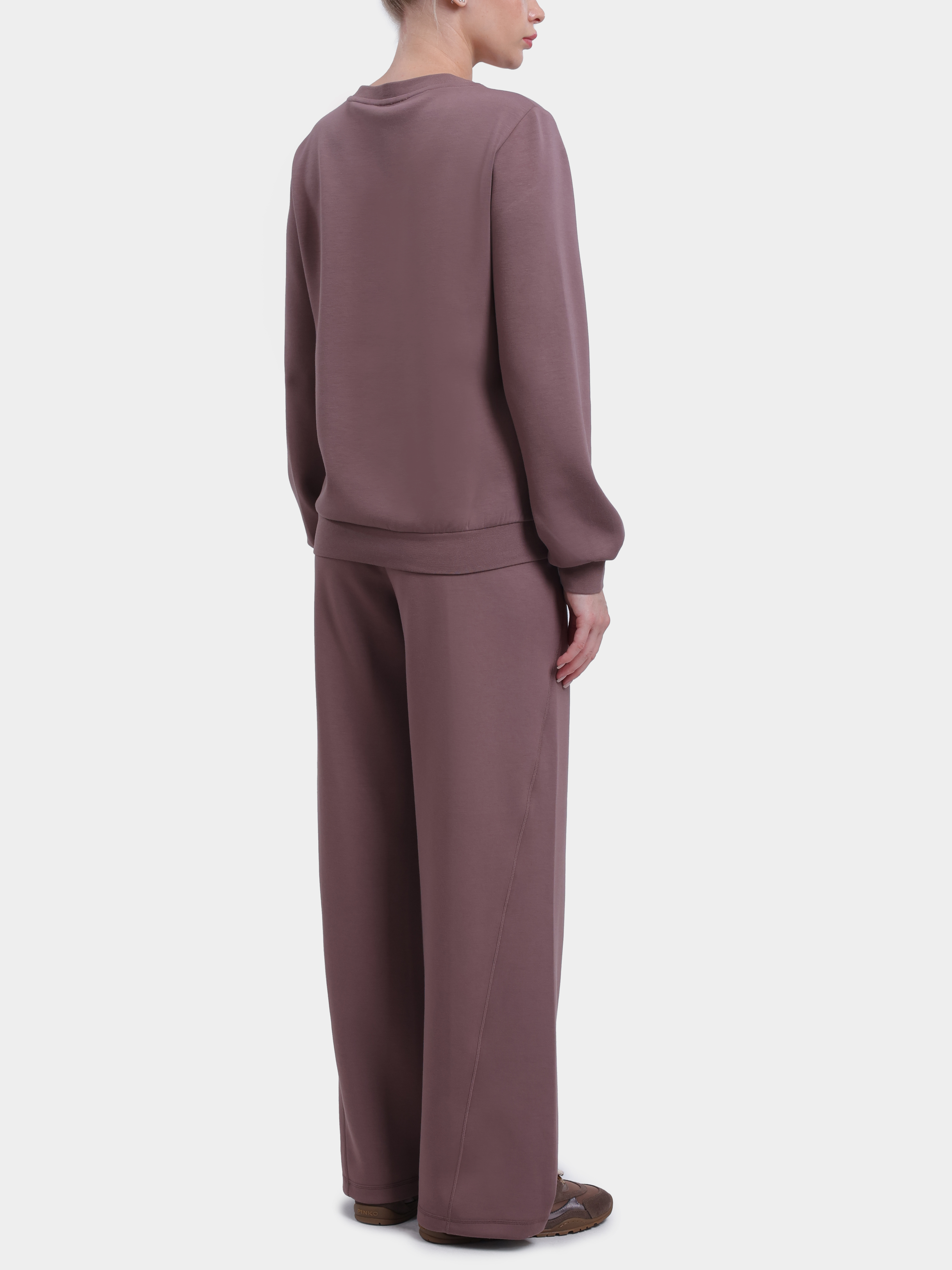 Брюки Liu-Jo Sport TF6213 J3958 81409 коричневые женские с маленькой вышивкой — купить в интернет-магазине Verdistore