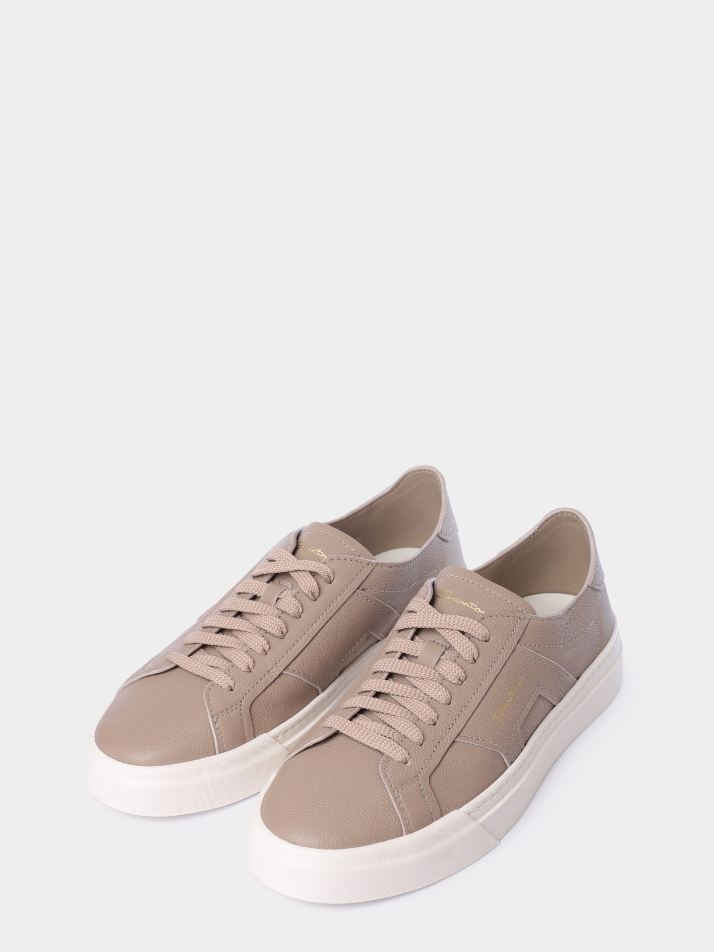 Кеды Santoni MBGG21967PNNTSIWE68 кожаные мужские — купить в интернет-магазине Verdistore