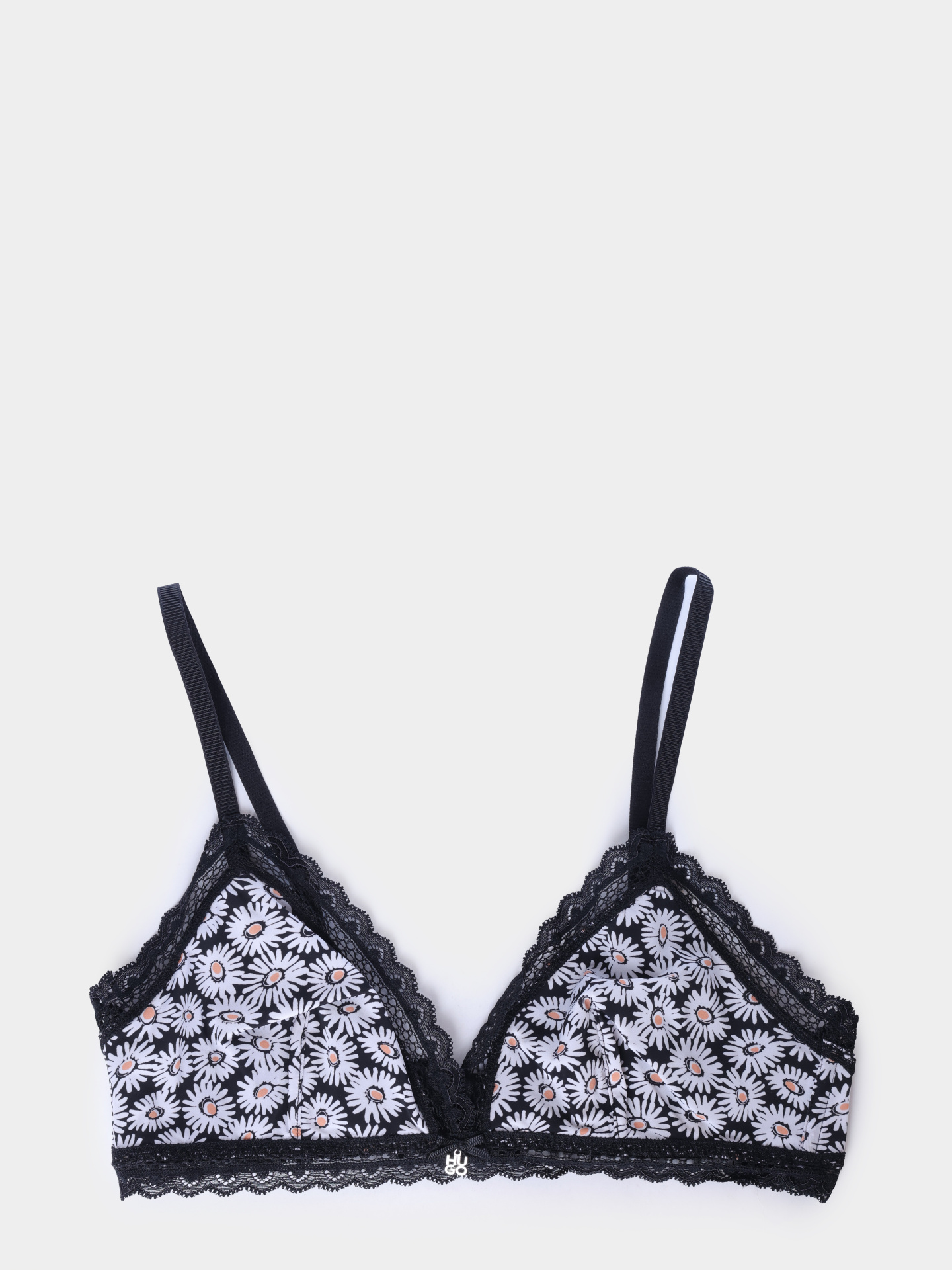 Бюст HUGO RED TRIANGLE FUN LACE 10269328 02 50540017 979 женский с принтом ромашек — купить в интернет-магазине Verdistore