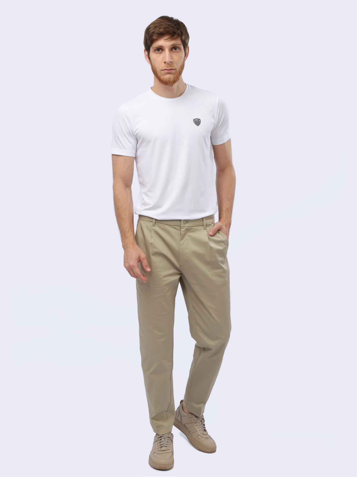 Брюки Calvin Klein K10K110965 бежевые мужские — купить в интернет-магазине Verdistore