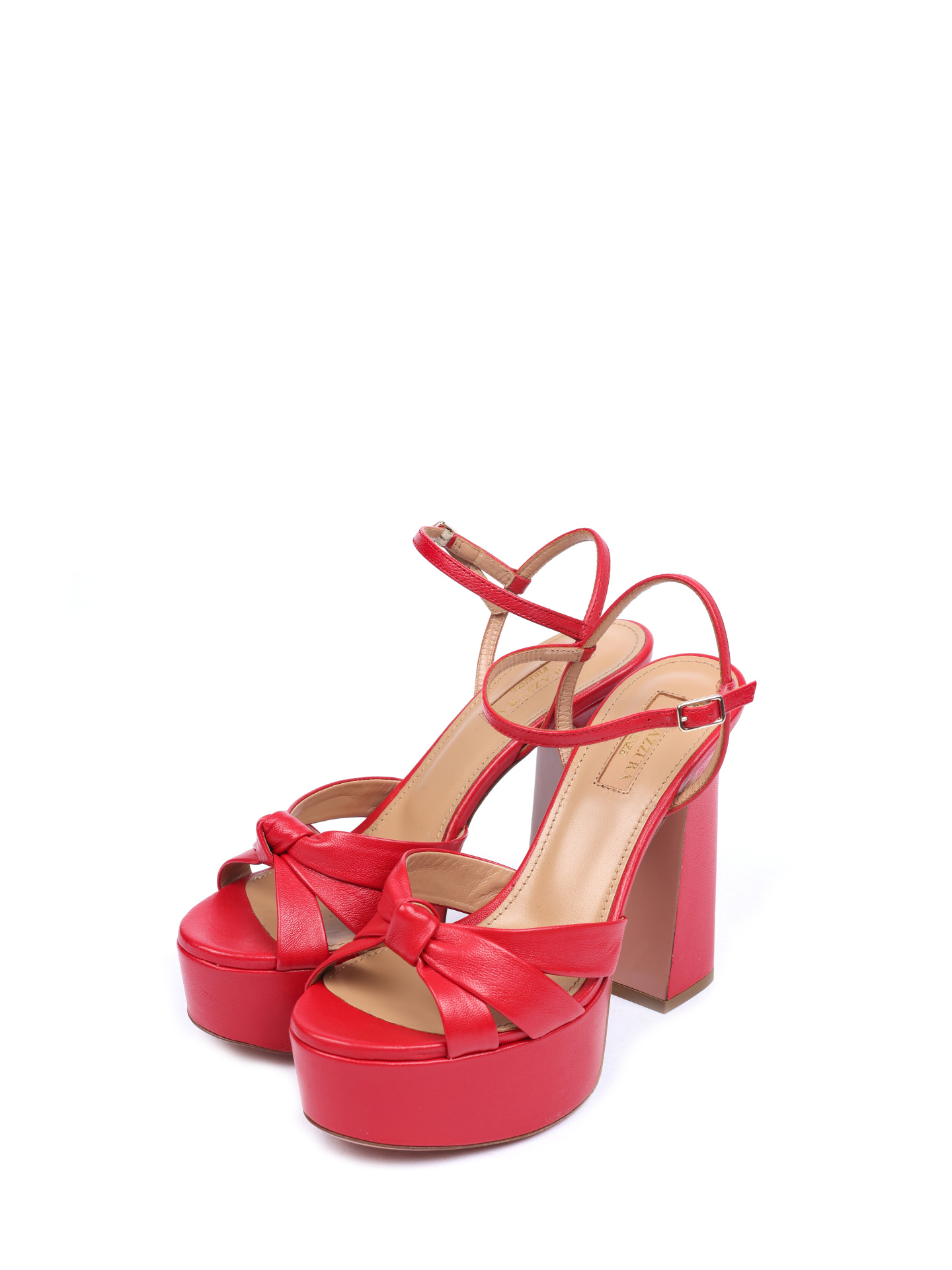 Босоножки Aquazzura BABHIGB0 F00 красные женские на платформе — купить в интернет-магазине Verdistore