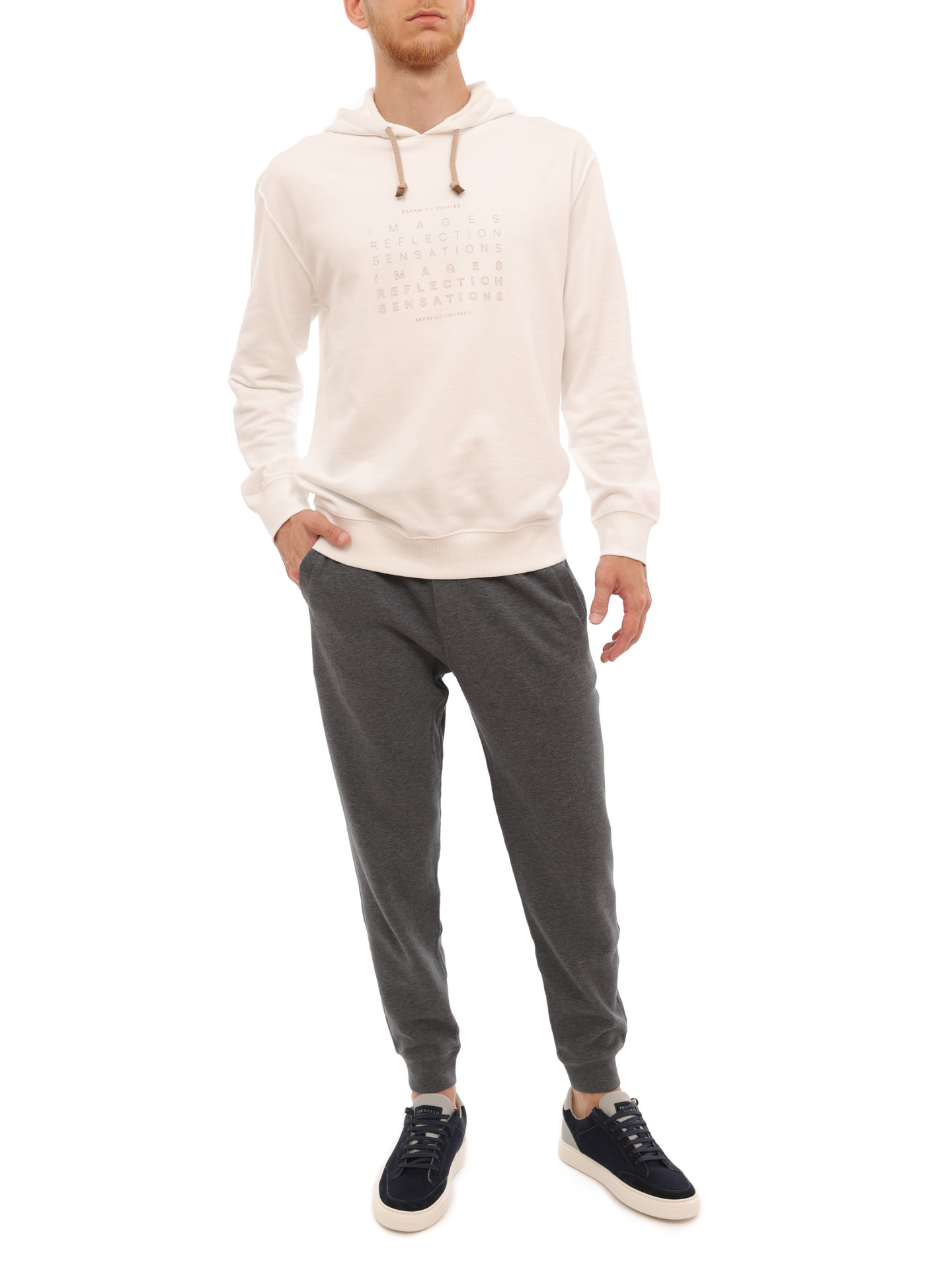 Худи Brunello Cucinelli MTU143409 CDQ37 хлопковое мужское — купить в интернет-магазине Verdistore