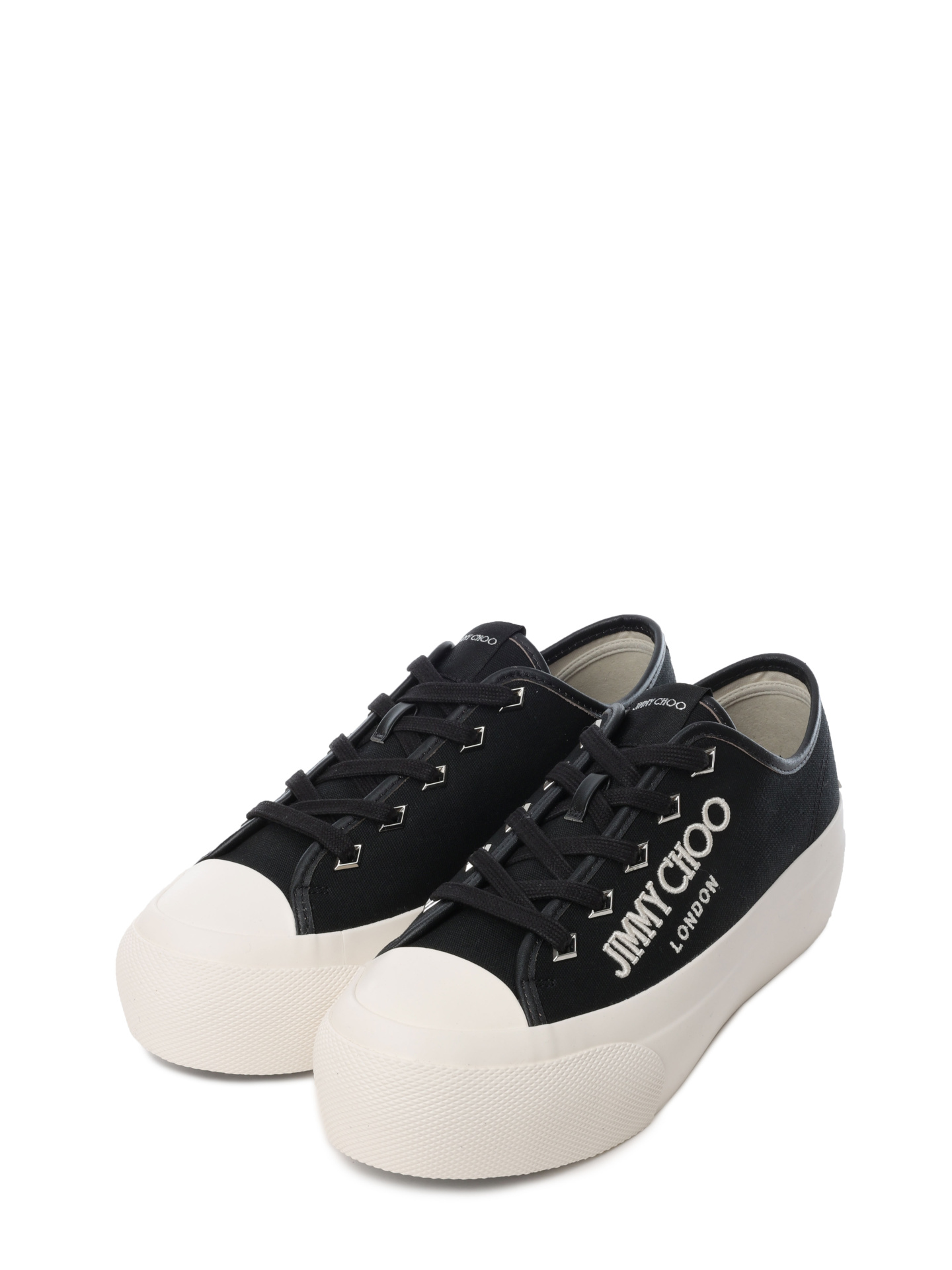 Кеды Jimmy Choo PALMA/F CYE X BLACK/LATTE текстильные женские — купить в интернет-магазине Verdistore