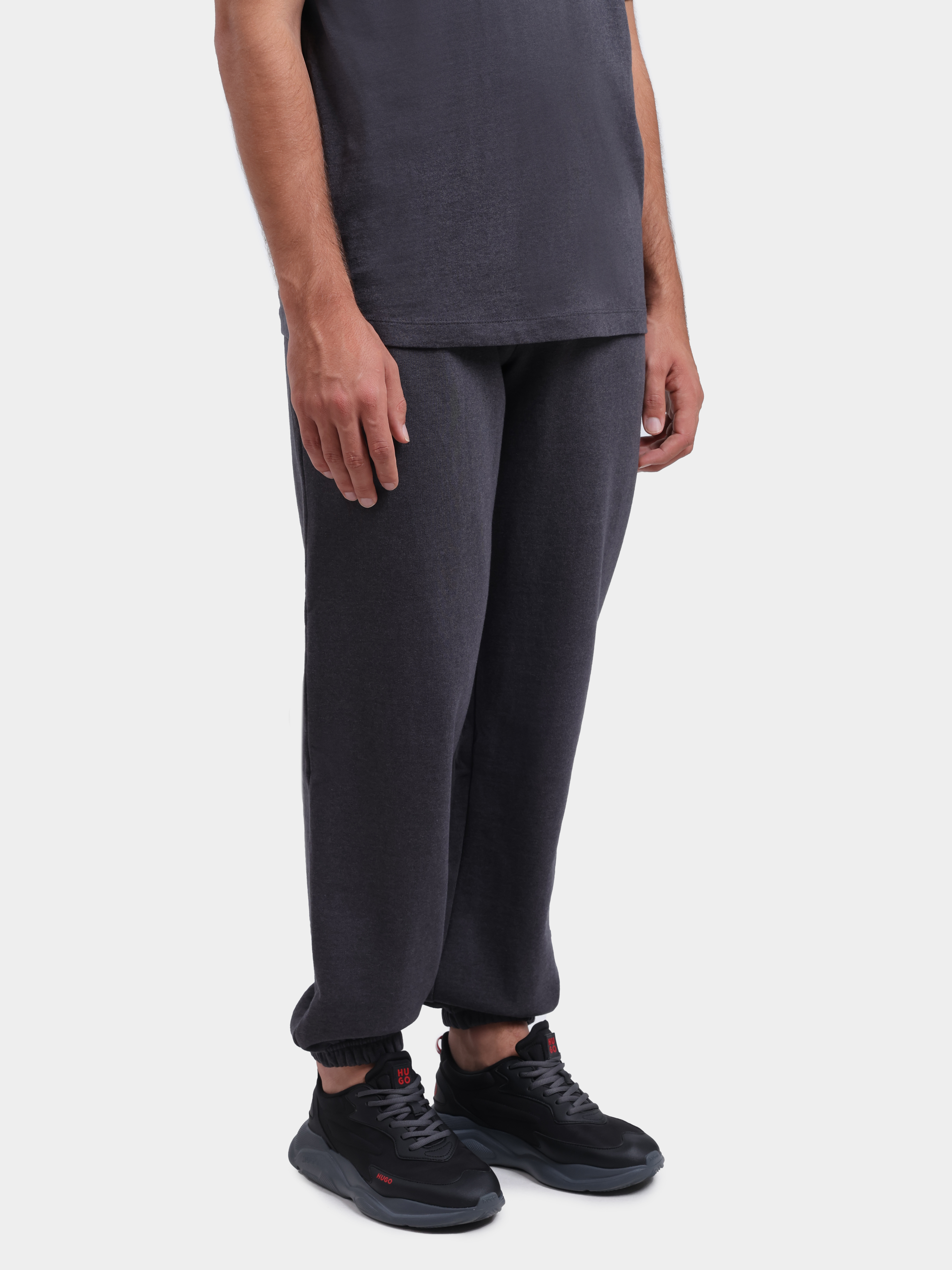 Брюки HUGO RED Dalipant 10279921 01 50563100 014 спортивные серые мужские  — купить в интернет-магазине Verdistore