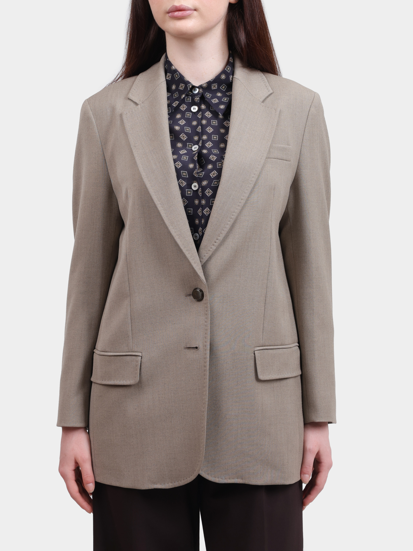 Жакет MARELLA ELEGIA 001 бежевый женский — купить в интернет-магазине Verdistore