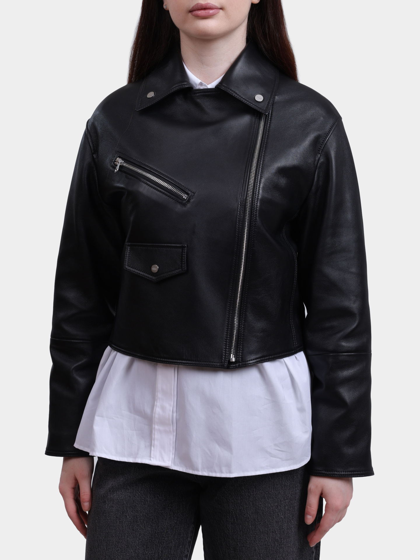 Куртка Hugo 50545066 001 кожаная женская — купить в интернет-магазине Verdistore