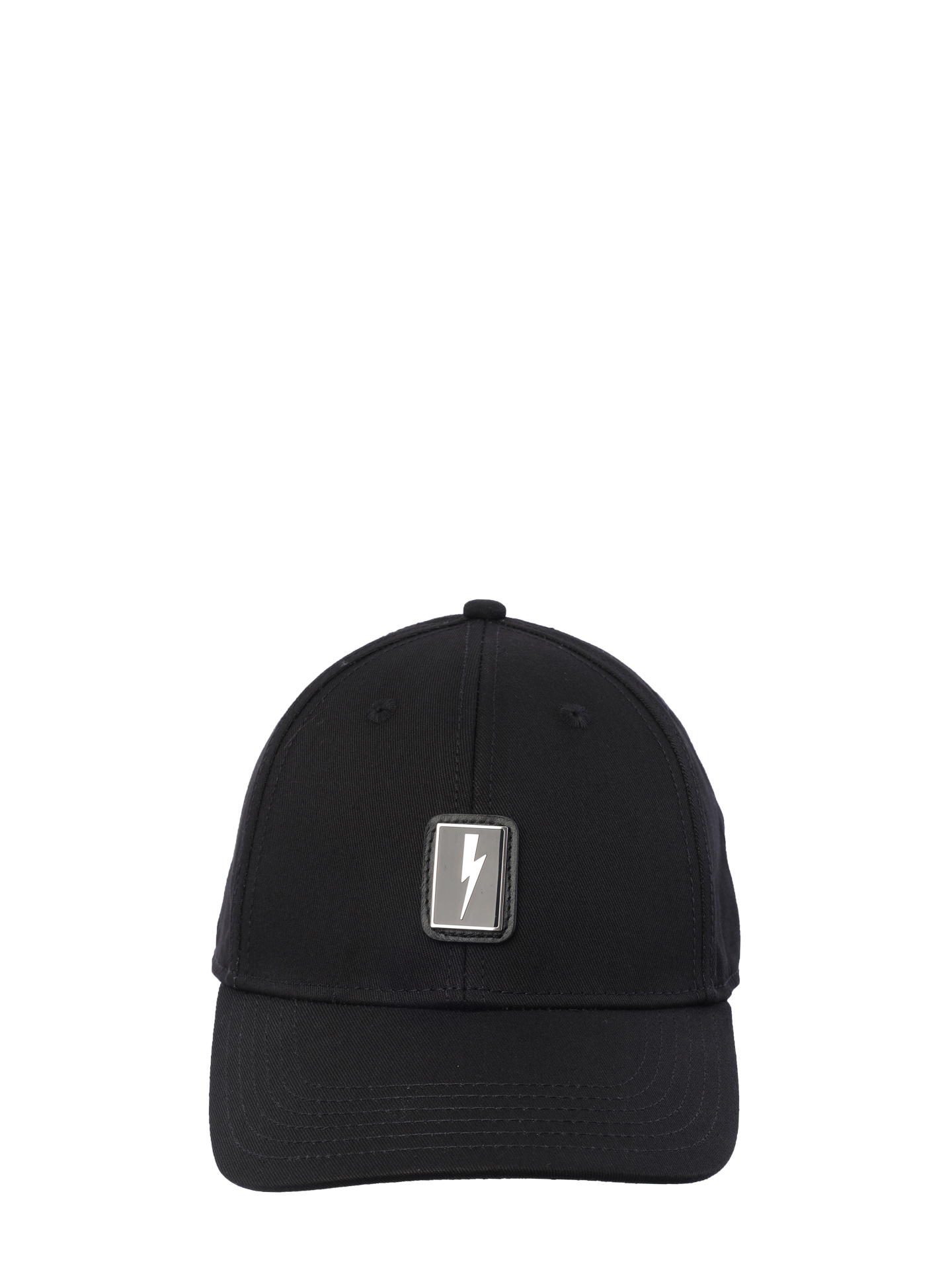 Бейсболка хлопковая черная с металлическим логотипом  — купить в интернет-магазине Verdistore