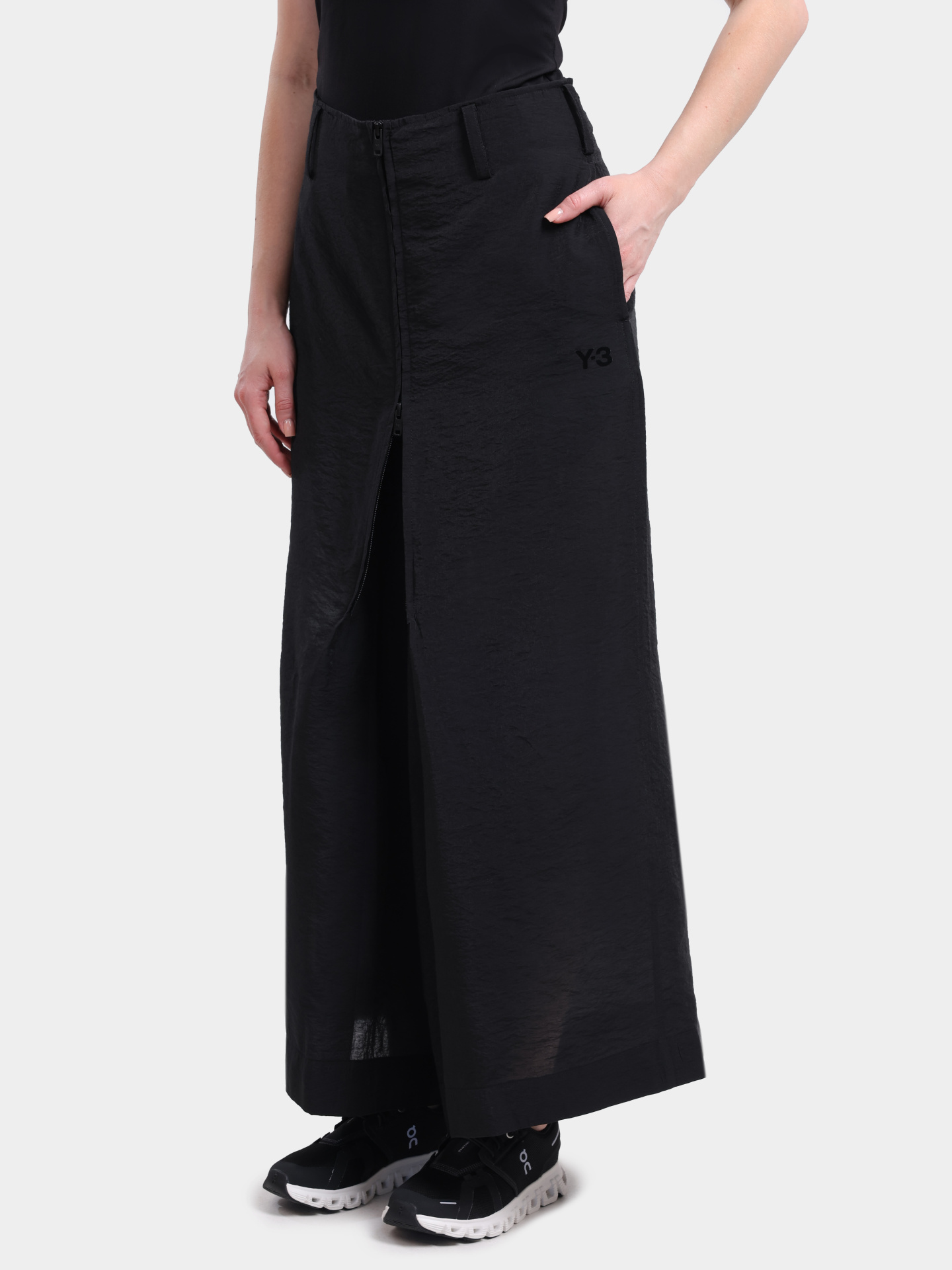 Брюки Y-3 KG3562 BLACK черные женские на молнии — купить в интернет-магазине Verdistore