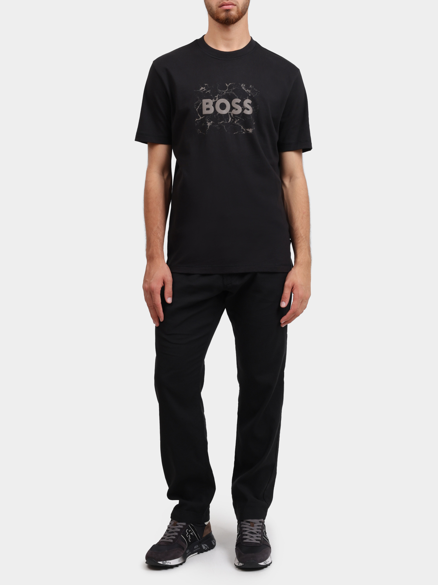 Брюки Boss 10270448 01 50536881 001 черные мужские — купить в интернет-магазине Verdistore