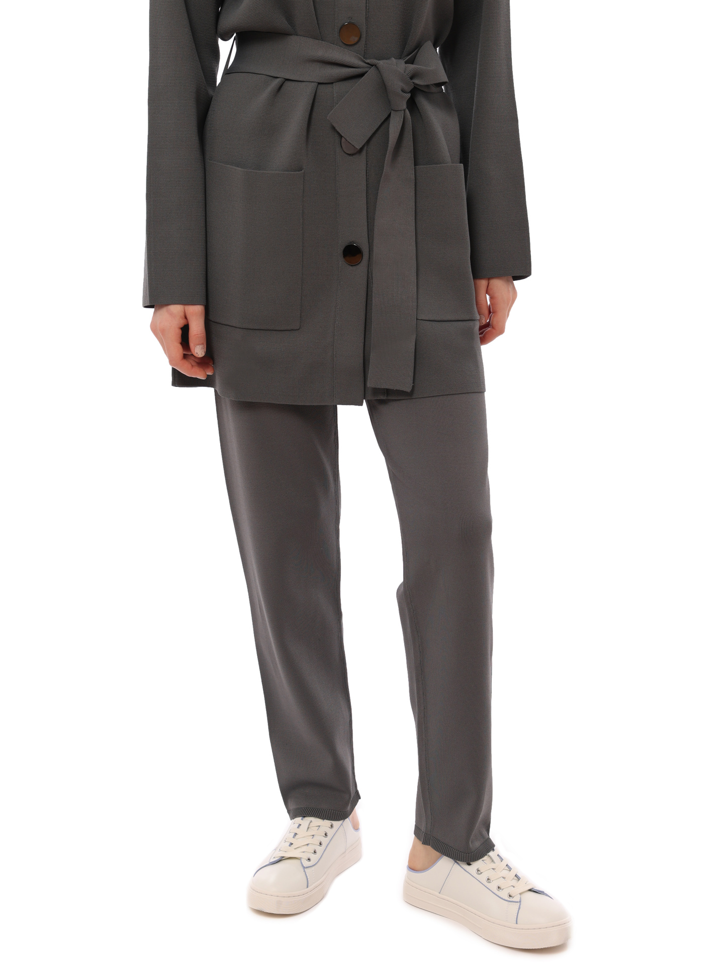 картинка Брюки Armani Exchange 3RYP1F YMH6Z 1894 серые женские из трикотажа от магазина Verdistore