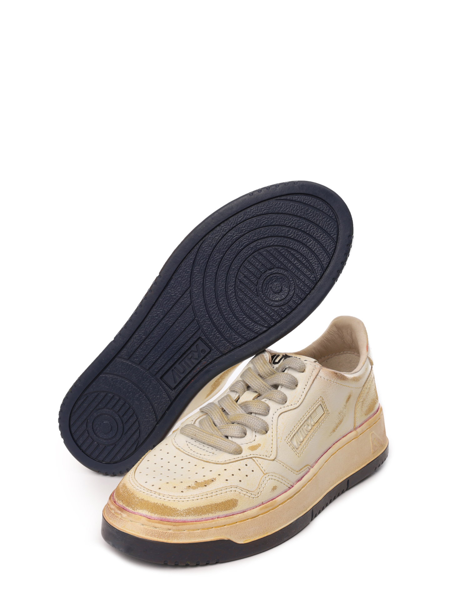 Кеды Autry AVLW-BE01 бежевые женские с потертостями — купить в интернет-магазине Verdistore