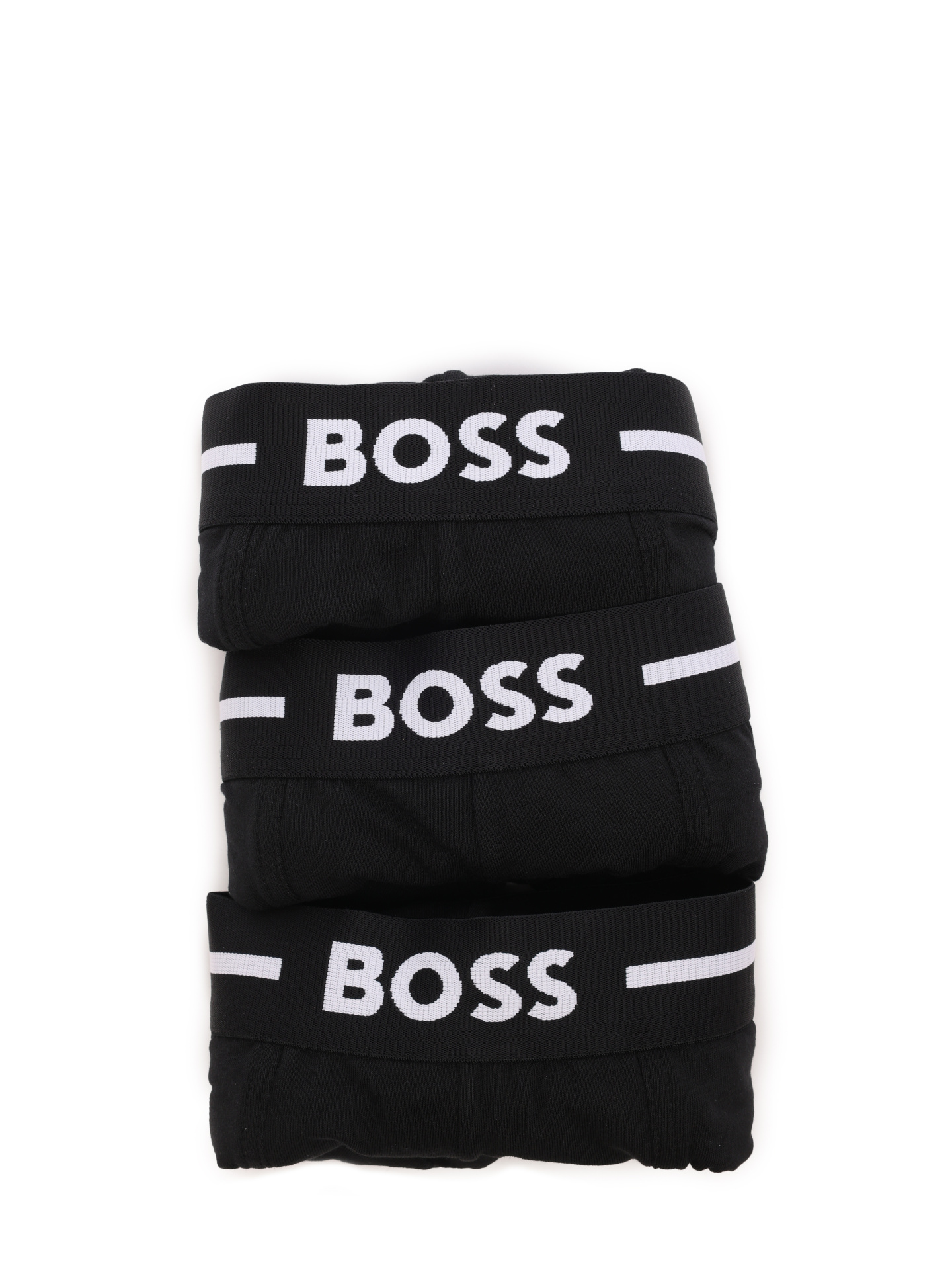 Трусы комплект Boss 50510687 001 черные мужские с логотипом — купить в интернет-магазине Verdistore