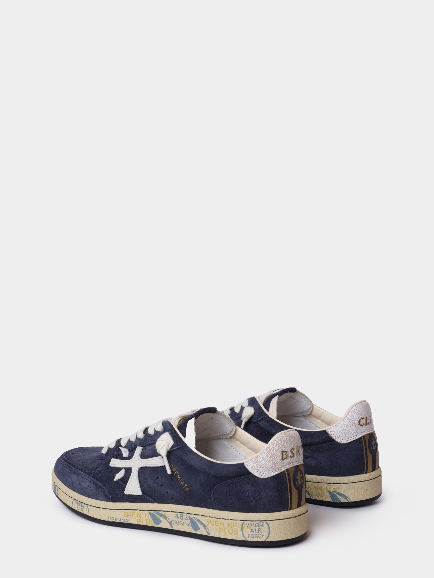 Кеды Premiata Sport BSKTCLAY VAR 7708 темно-синие мужские + — купить в интернет-магазине Verdistore