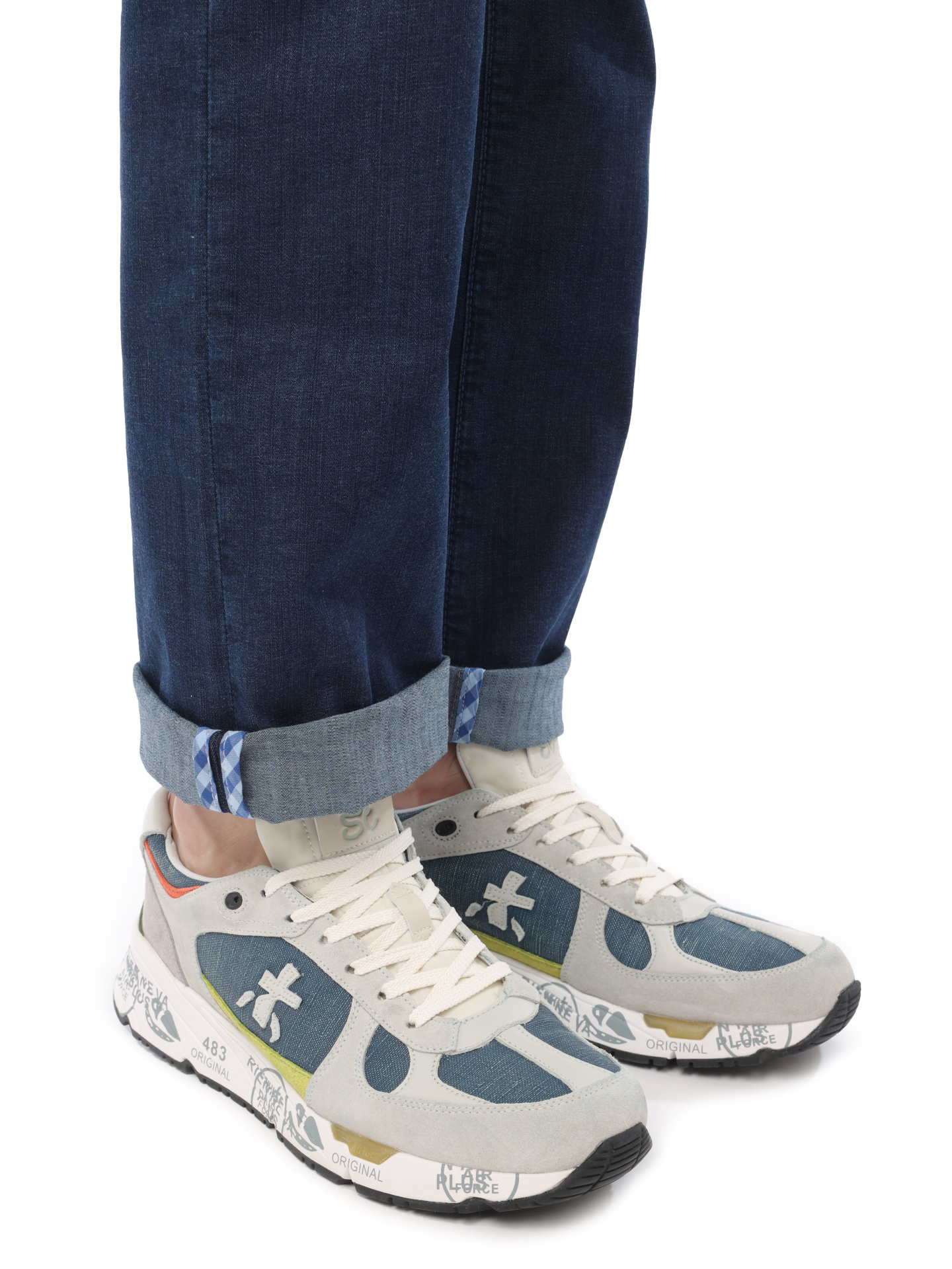 Кроссовки комбинированные на белой подошве спортивные — купить в интернет-магазине Verdistore