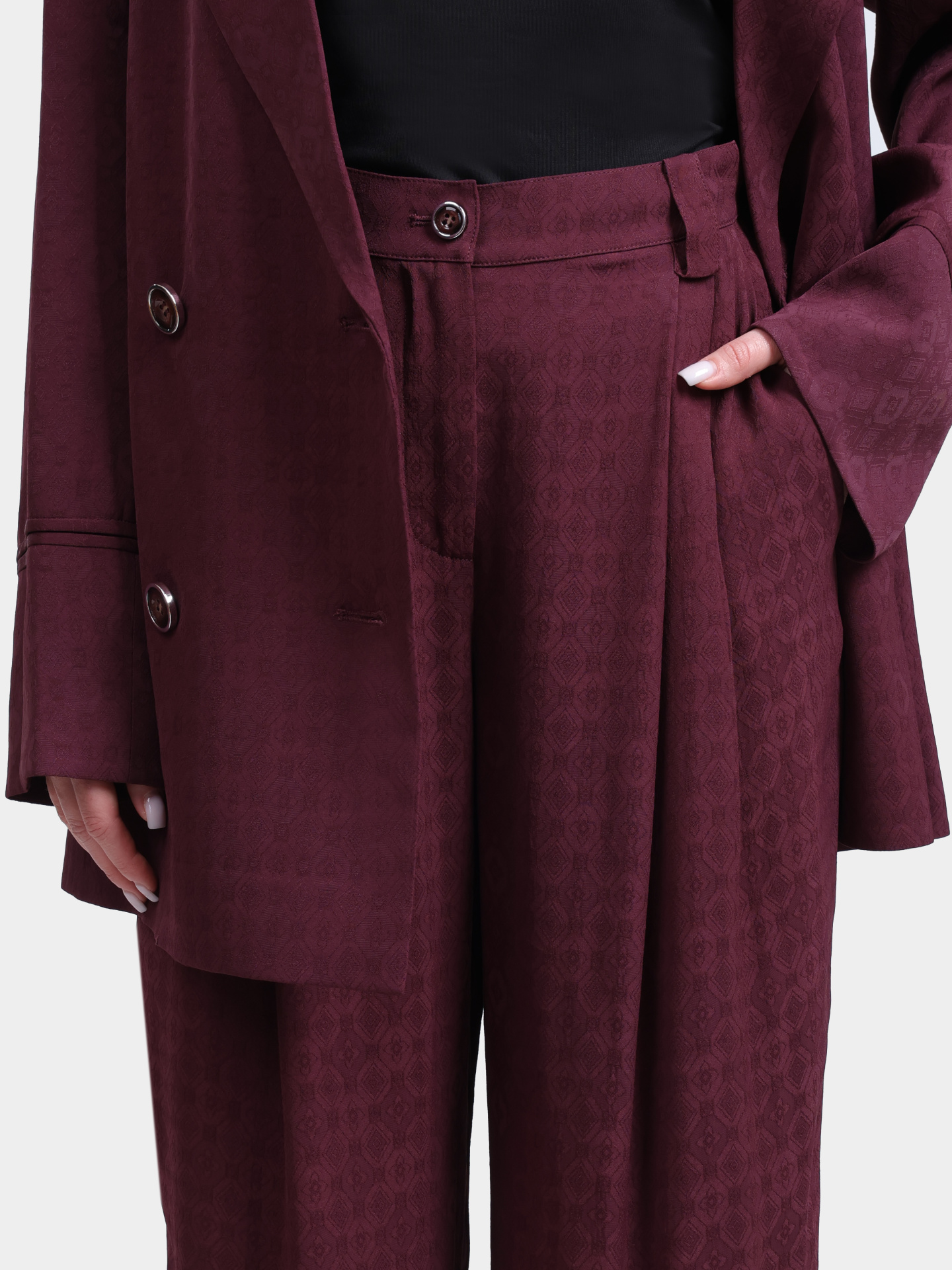 Брюки Pinko 106203 A33H RR7 бордовые женские — купить в интернет-магазине Verdistore