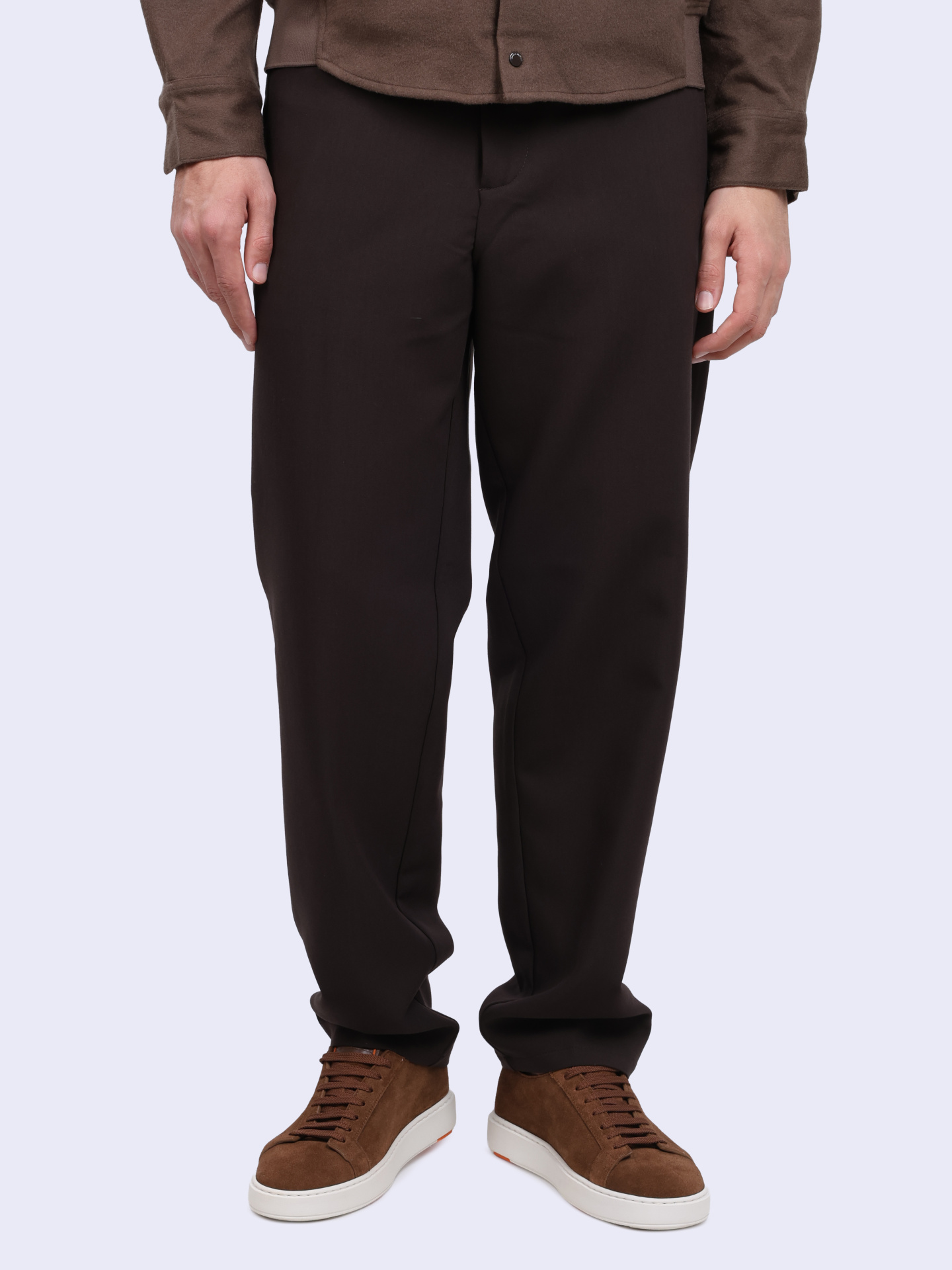 Брюки Emporio Armani 6D1PM6 1NFTZ 05A6 коричневые мужские — купить в интернет-магазине Verdistore