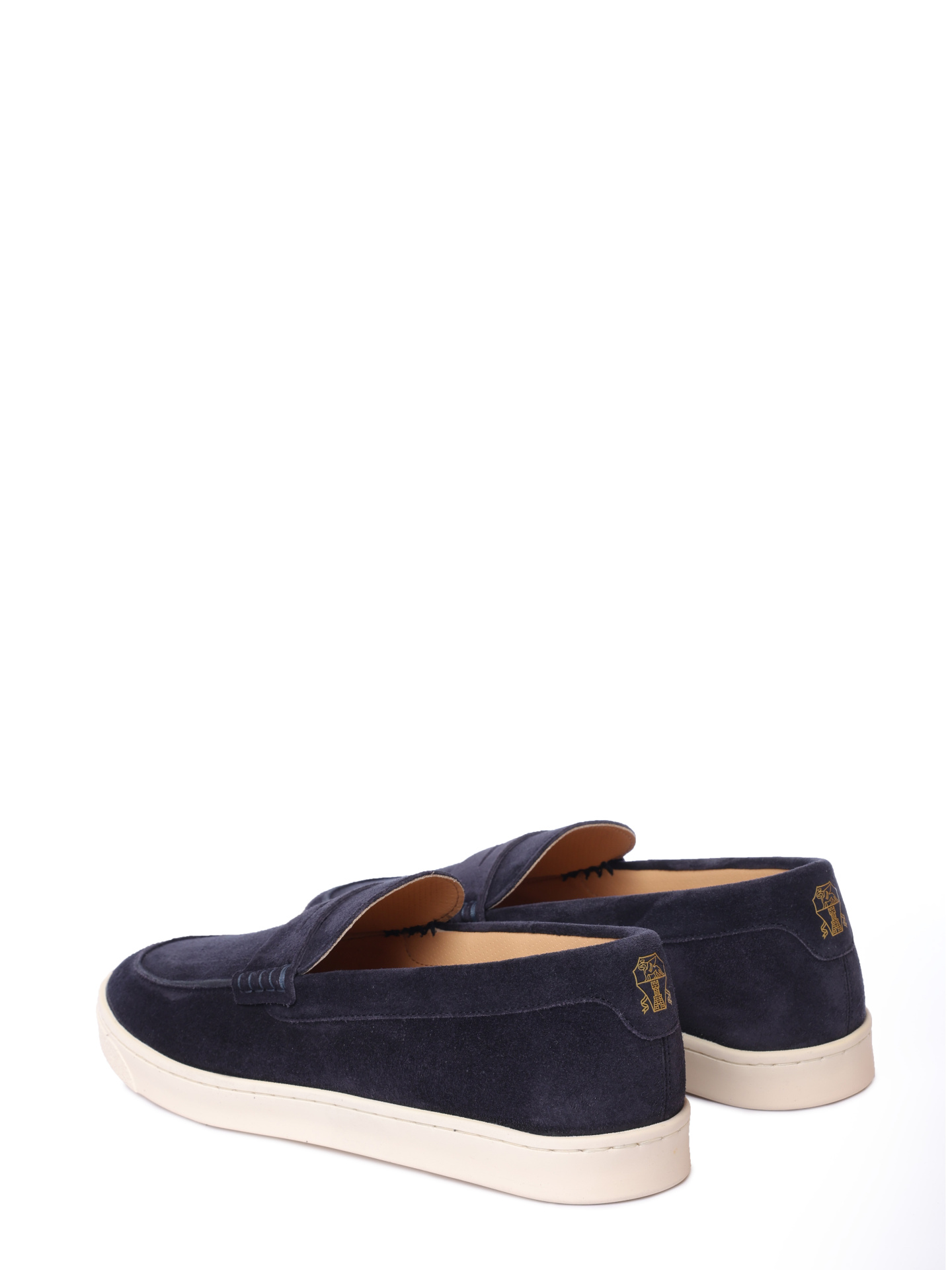 Лоферы Brunello Cucinelli MZUSILN312 C8144 темно-синие мужские из замши — купить в интернет-магазине Verdistore