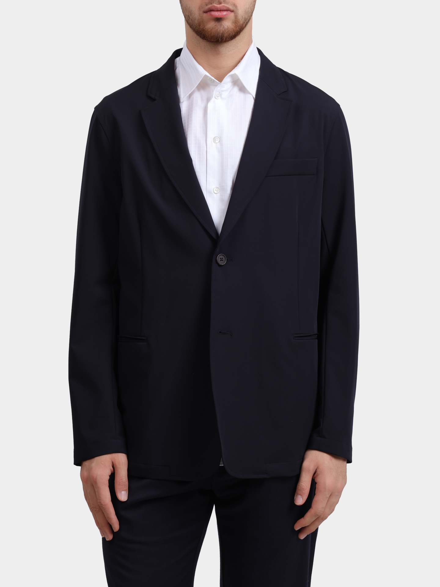 Пиджак Emporio Armani EM001012 AF10047 UB118 черный мужской прямого кроя — купить в интернет-магазине Verdistore