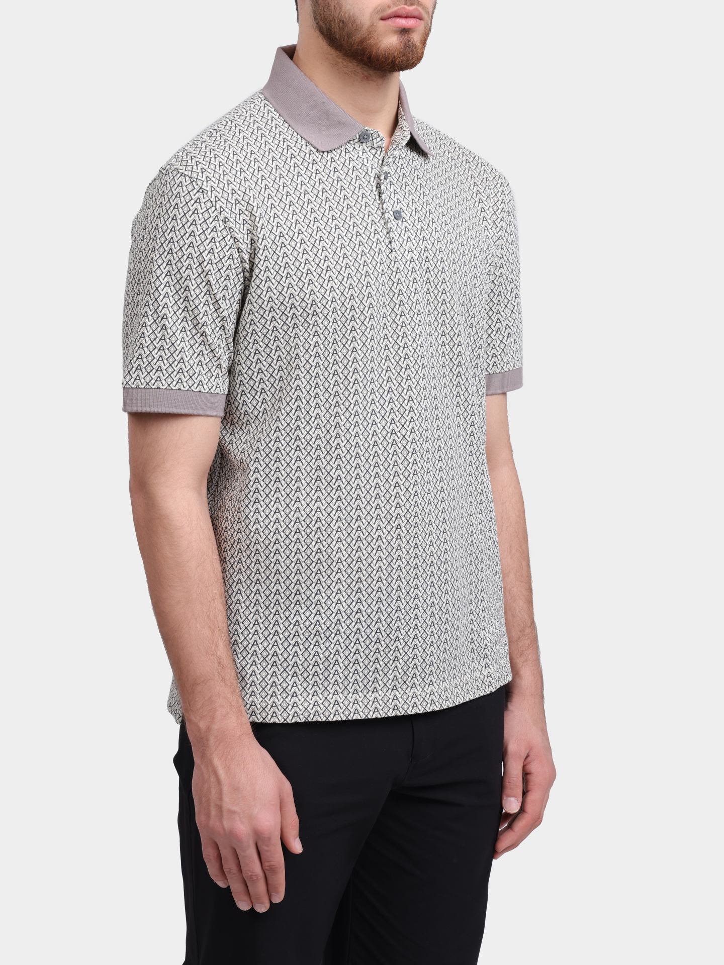 Поло Armani Exchange XM002015 AF10366 F0143 хлопковое мужское с принтом — купить в интернет-магазине Verdistore