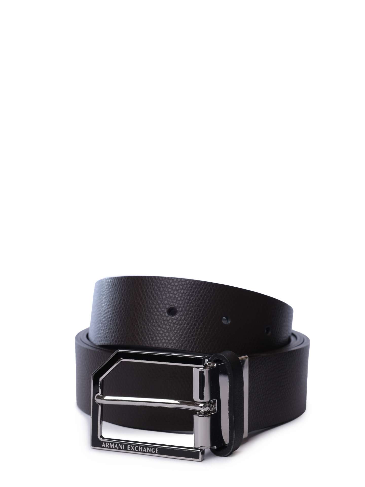 Ремень Armani Exchange XM000596 AF12665 M6107 коричневый мужской из зернистой кожи — купить в интернет-магазине Verdistore