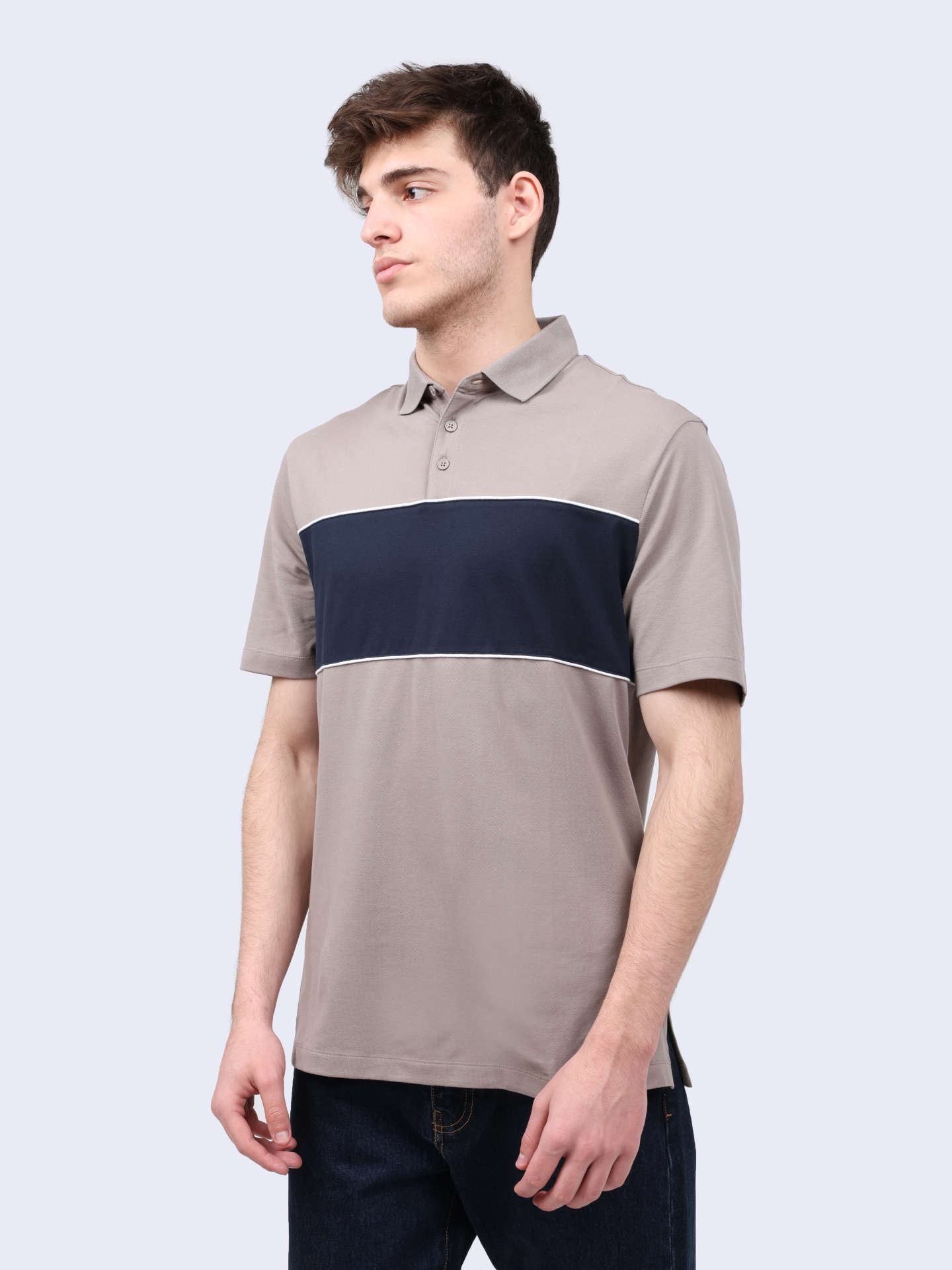 Поло Armani Exchange 6DZFJM ZJYCZ 17AC комбинированное мужское — купить в интернет-магазине Verdistore