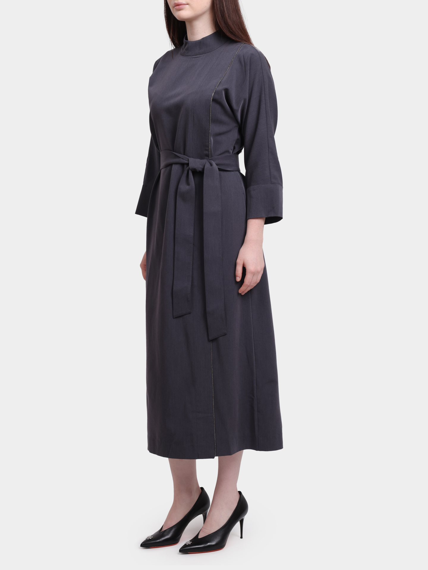 Платье Re Vera 56W-23-2123 темно-серое женское — купить в интернет-магазине Verdistore