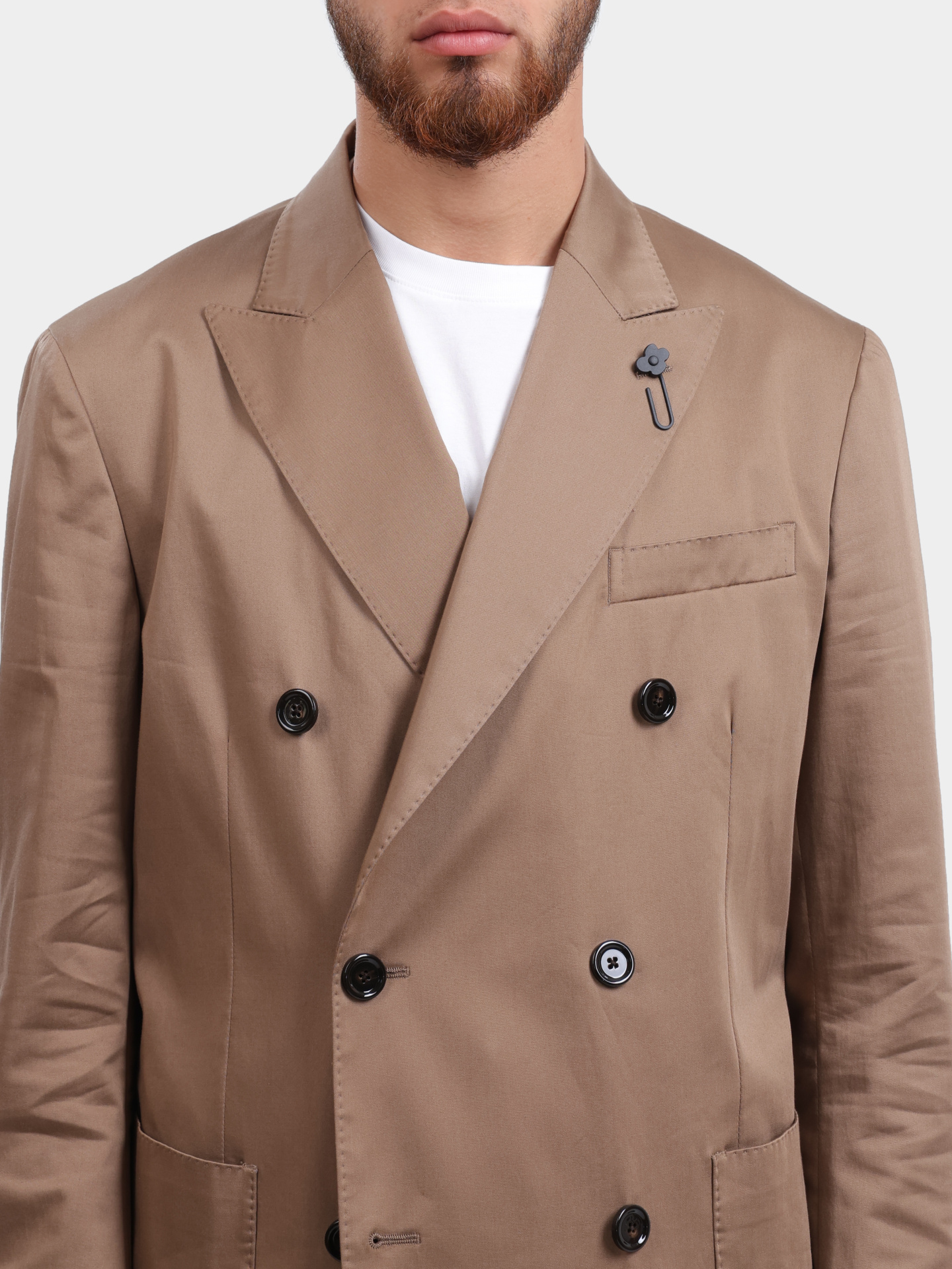 Пиджак 6201E IF64402 400 песочный хлопковый  — купить в интернет-магазине Verdistore