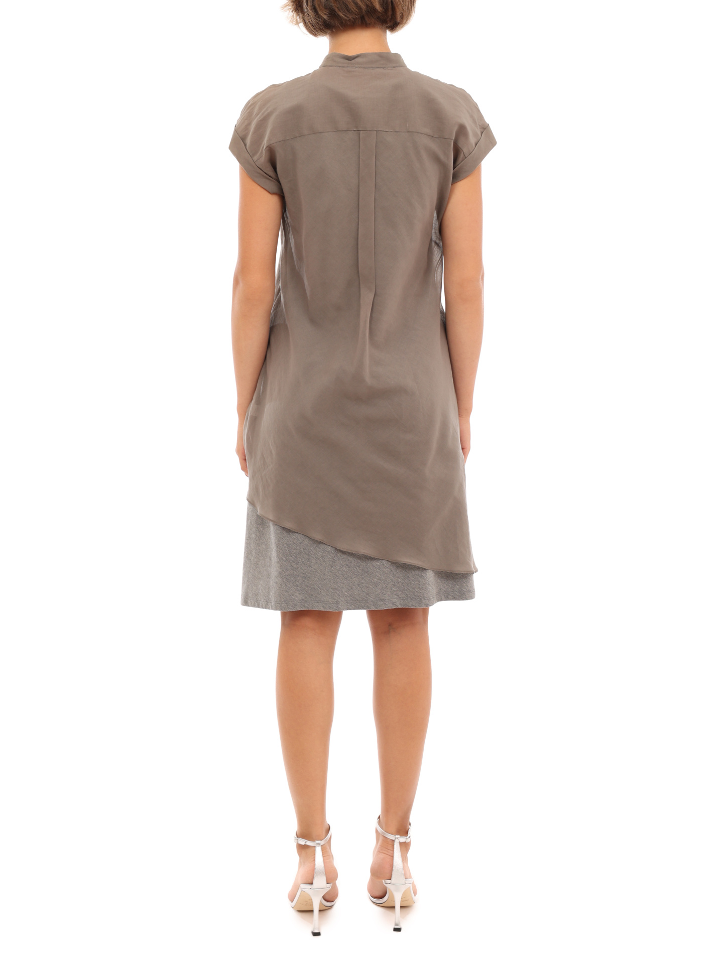 Платье Brunello Cucinelli MB971A9305 бежевое женское — купить в интернет-магазине Verdistore