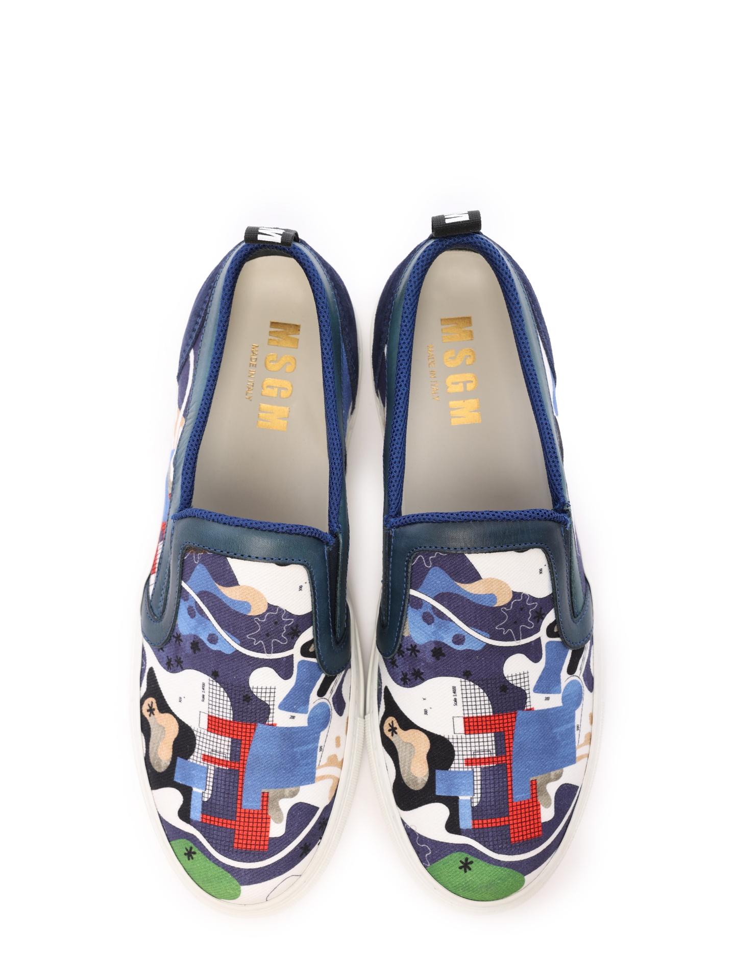 Кеды темно-синие с ярким принтом на темной подошве  — купить в интернет-магазине Verdistore