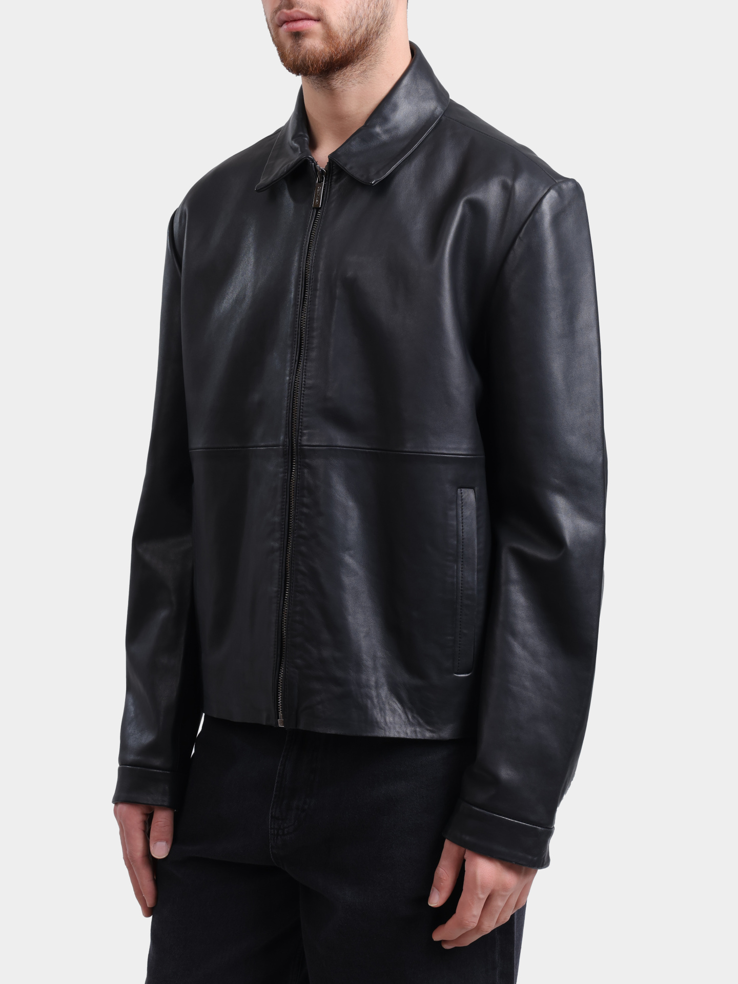Куртка Calvin Klein K10K113014 BEH кожаная мужская — купить в интернет-магазине Verdistore