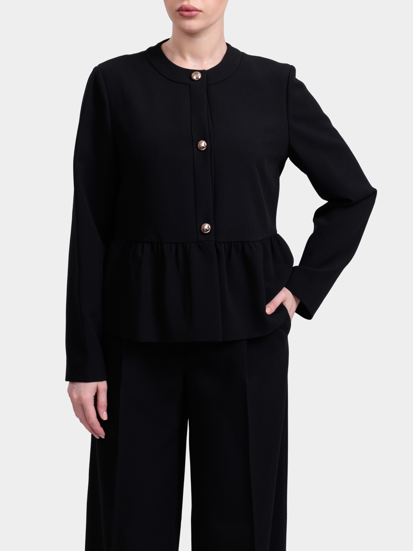 Жакет Joop! 261J58Jadora 30100030 00001 черный женский с баской — купить в интернет-магазине Verdistore